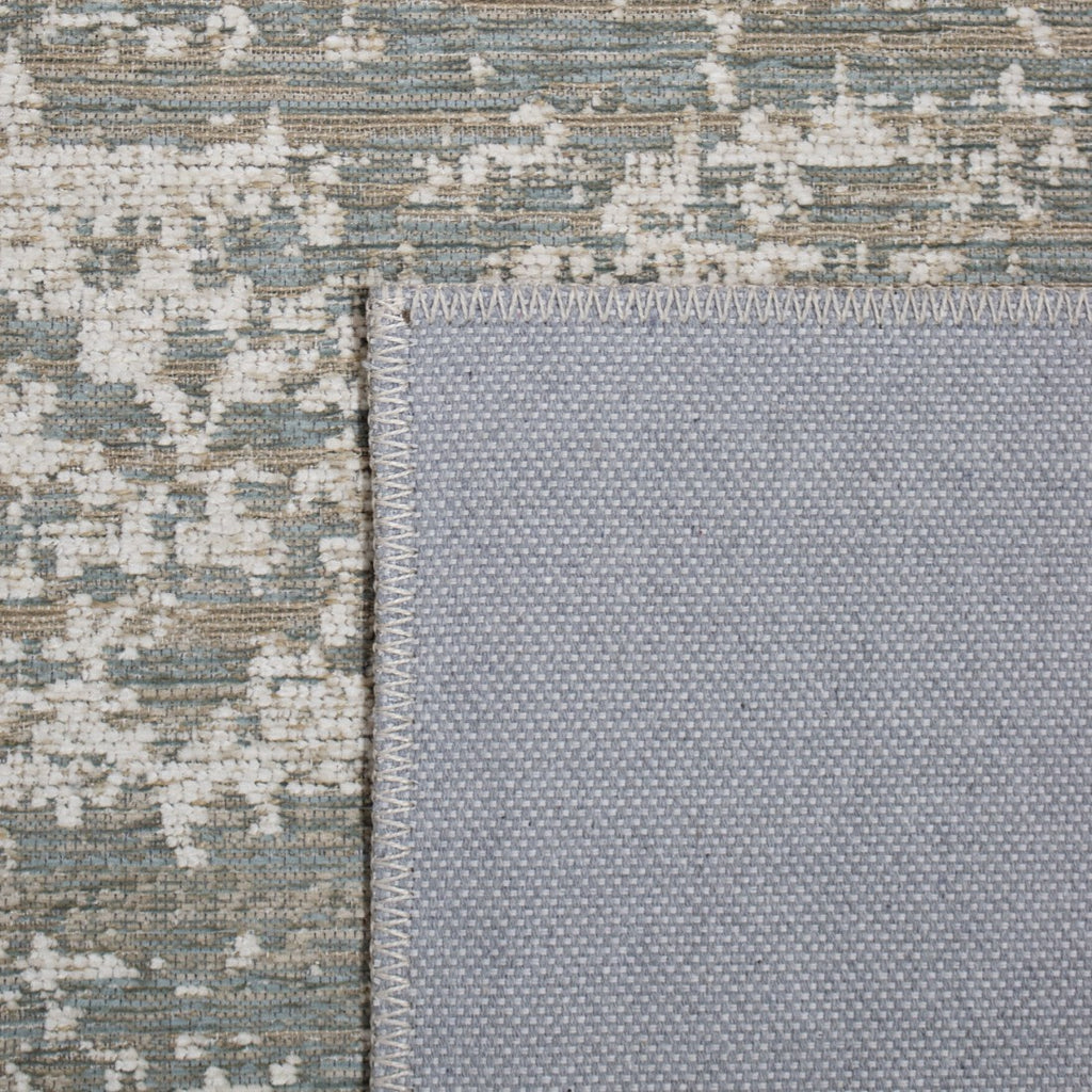 Paradise Living – Tapete Abstrato Adore 4002/350 Cinzento, detalhe do verso em juta com acabamento costurado