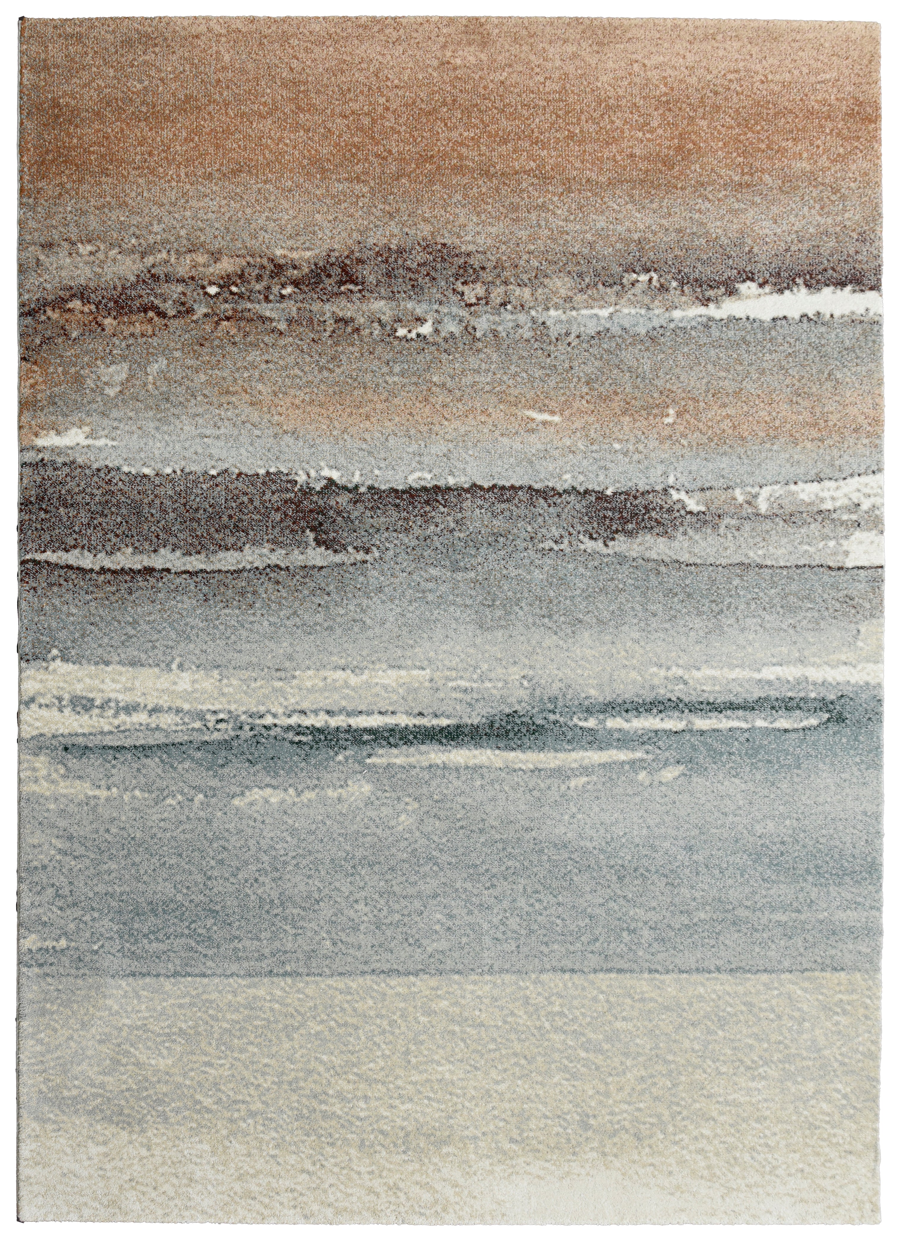 Paradise Living — Tapete abstrato Corfu 57718 em bege, castanho e azul