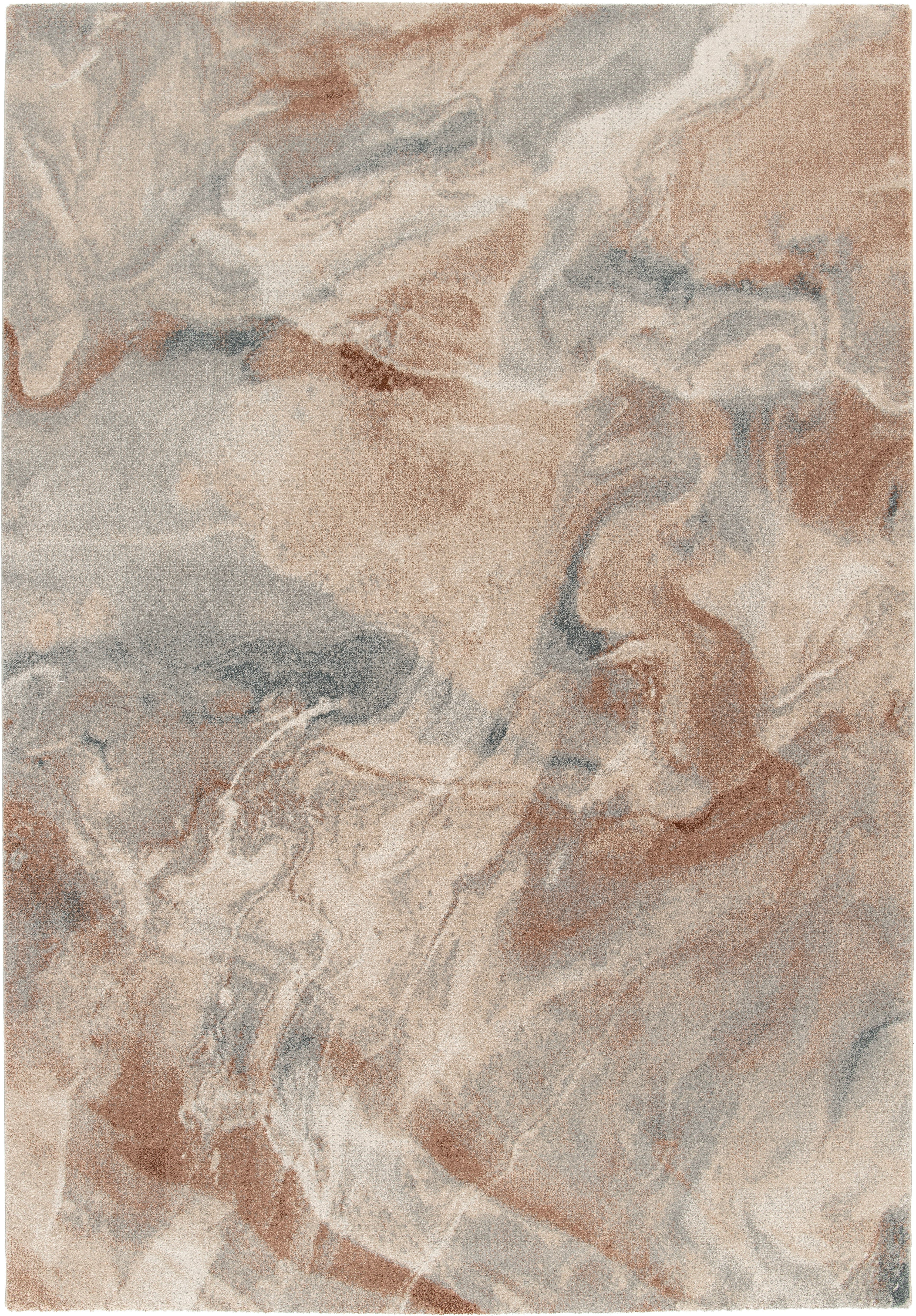 Paradise Living – Tapete Abstrato Corfu 57721 em bege, castanho e azul