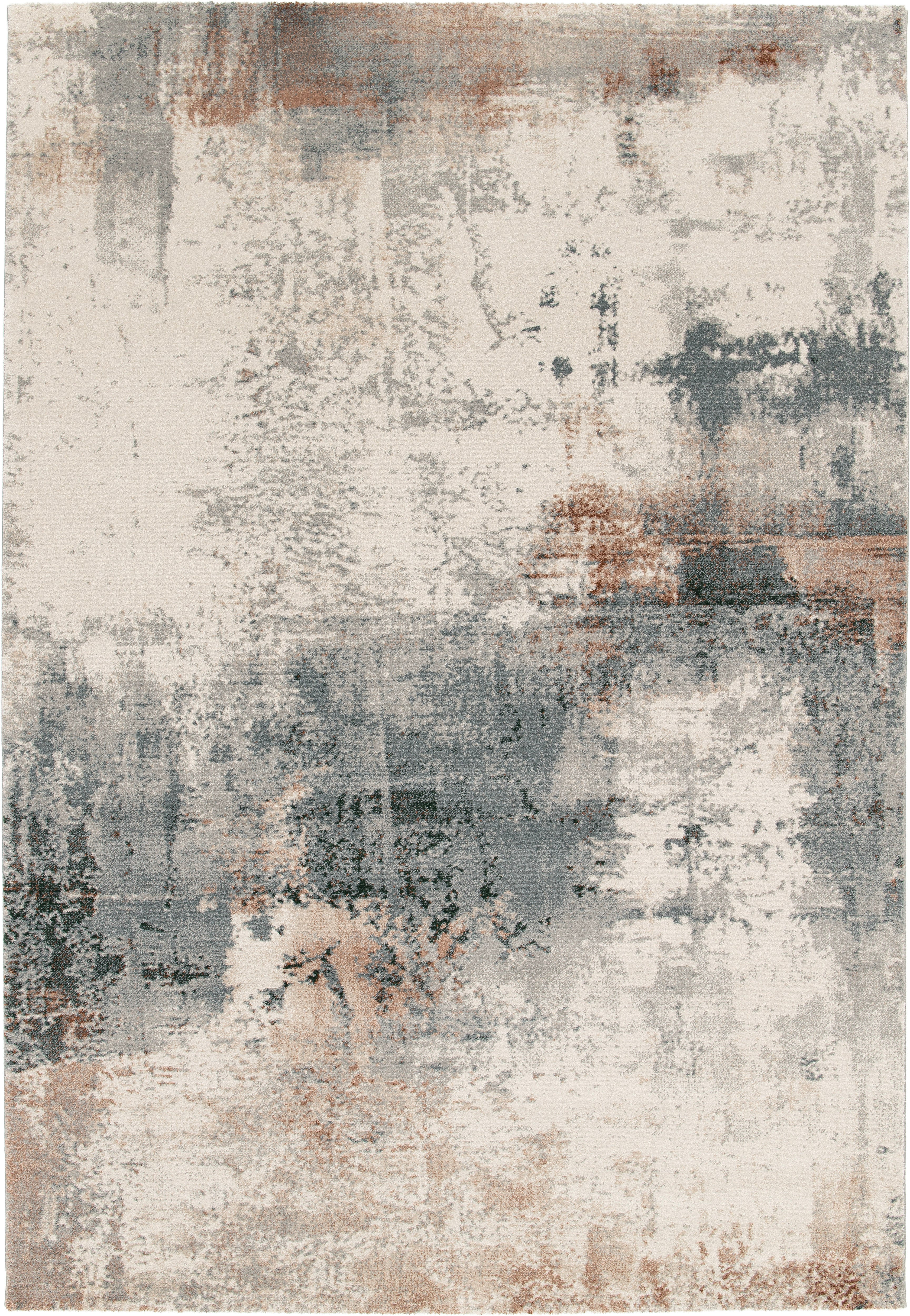 Paradise Living — Tapete abstrato Corfu 57724 em bege, castanho e azul