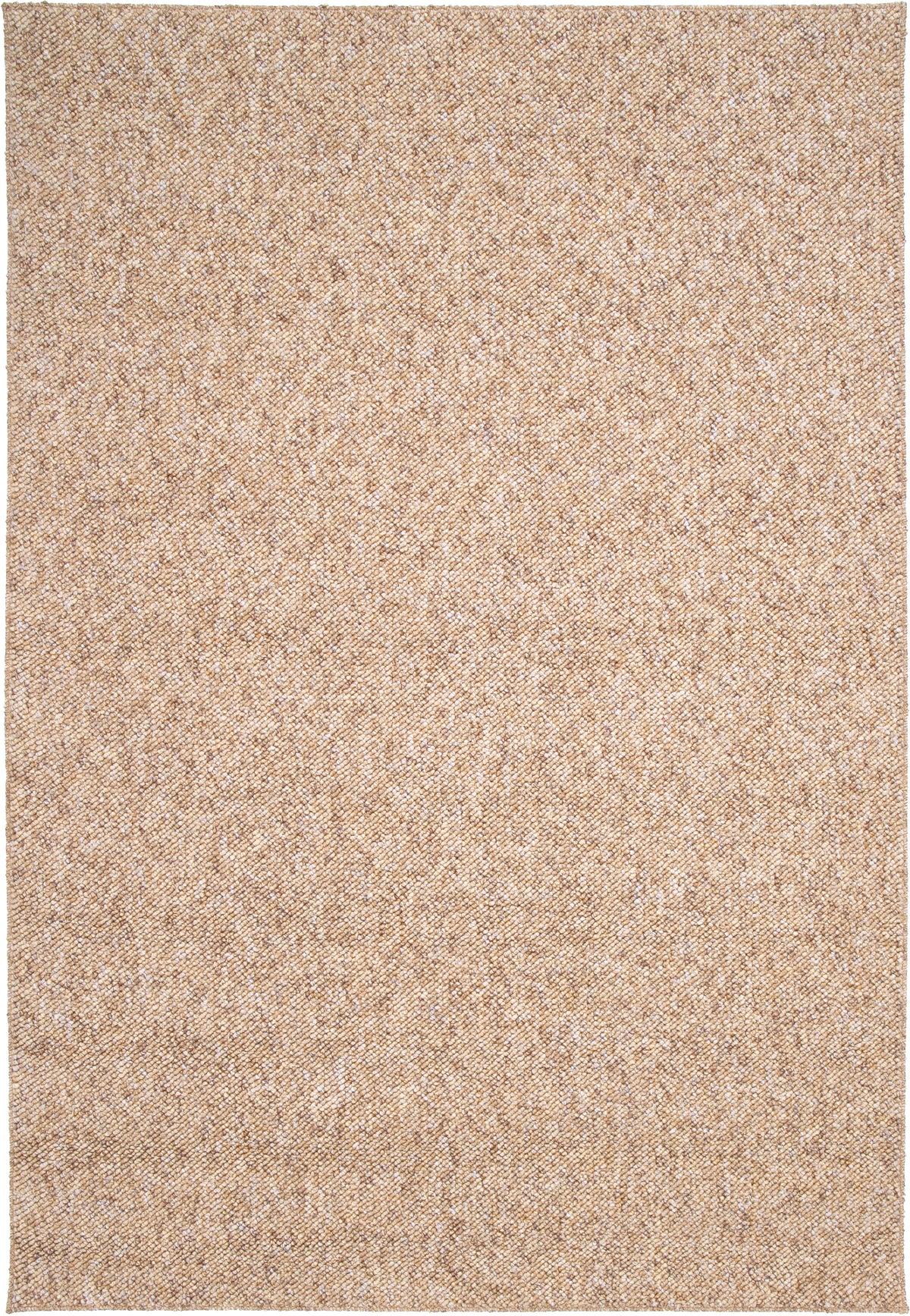 Paradise Living – Tapete Lavável Polo 71511/050 Bege com textura de lã grossa mesclada em tons bege e castanho claro, certificação OEKO-TEX®
