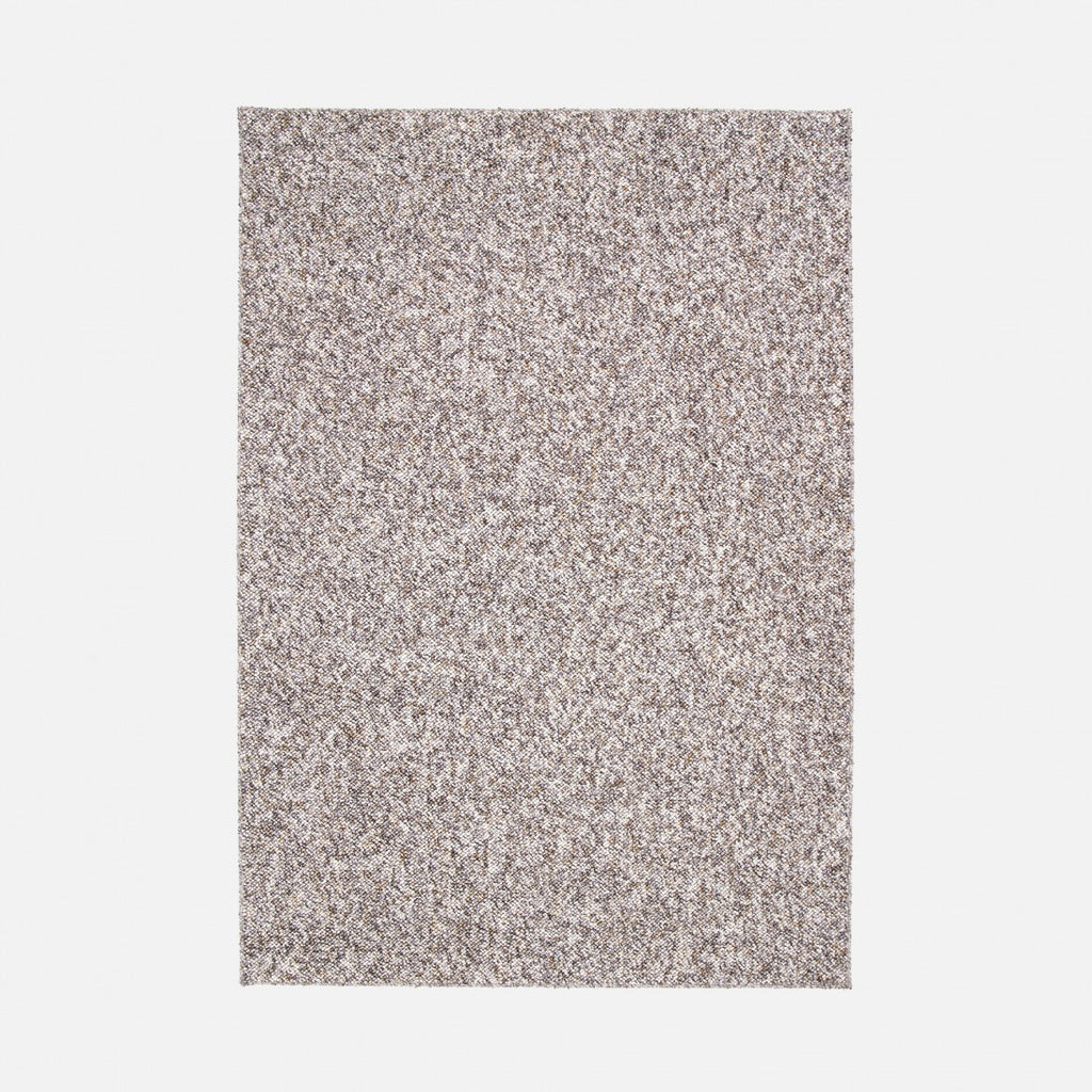 Paradise Living – Tapete Lavável Polo 71511/080 Cinza com textura de lã grossa mesclada em tons cinzento claro e creme, certificação OEKO-TEX®
