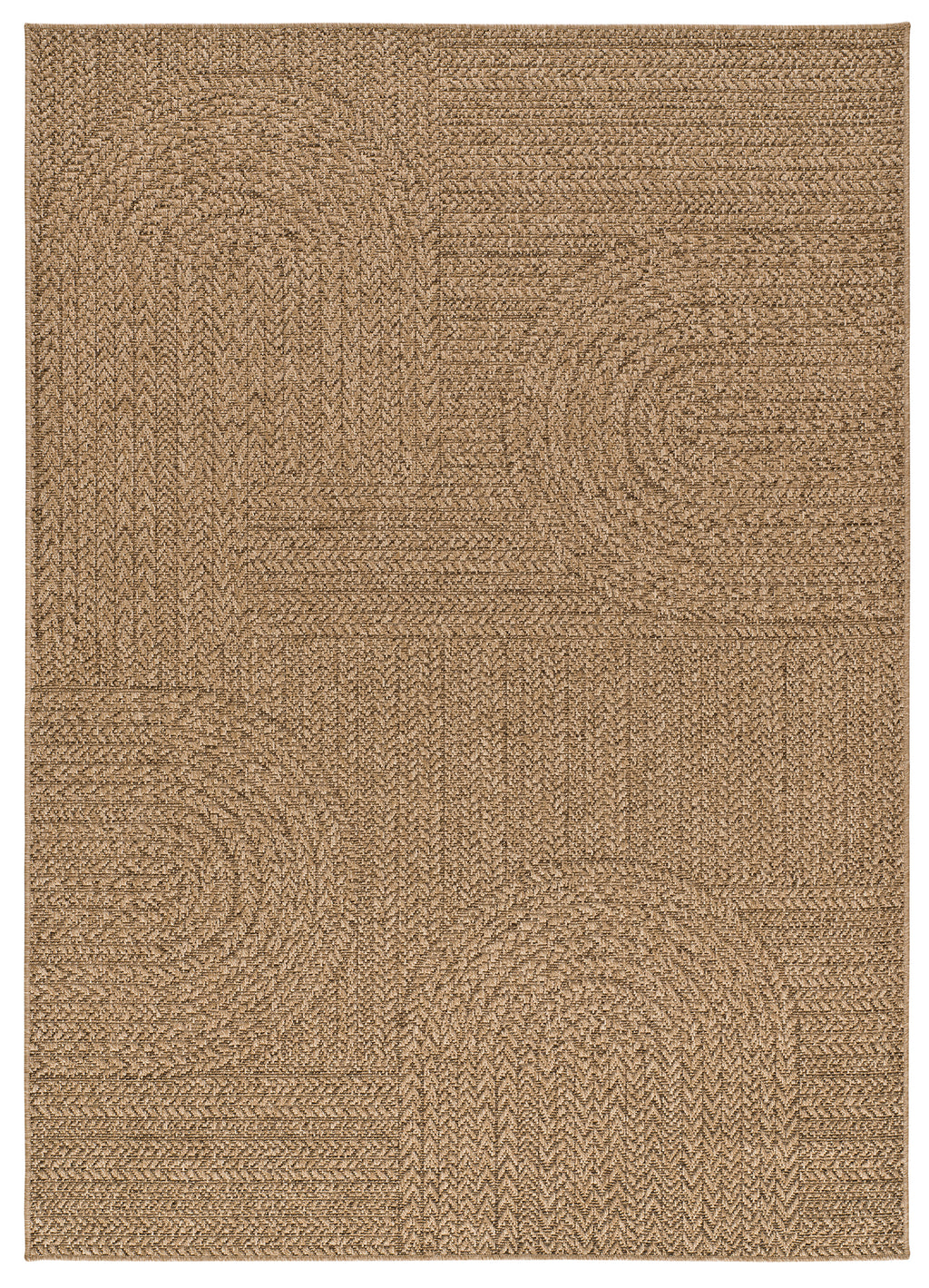 Tapete de exterior Acra 5006 Natural em tom castanho, com textura natural, frente | Paradise Living