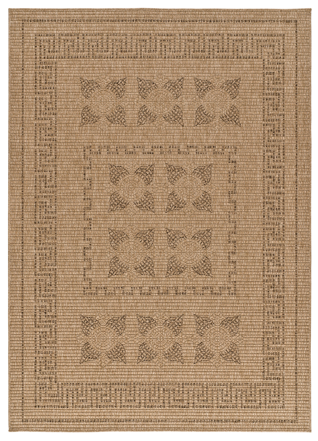 Tapete de exterior Acra 5046 Natural em tom castanho, com textura natural, frontal | Paradise Living