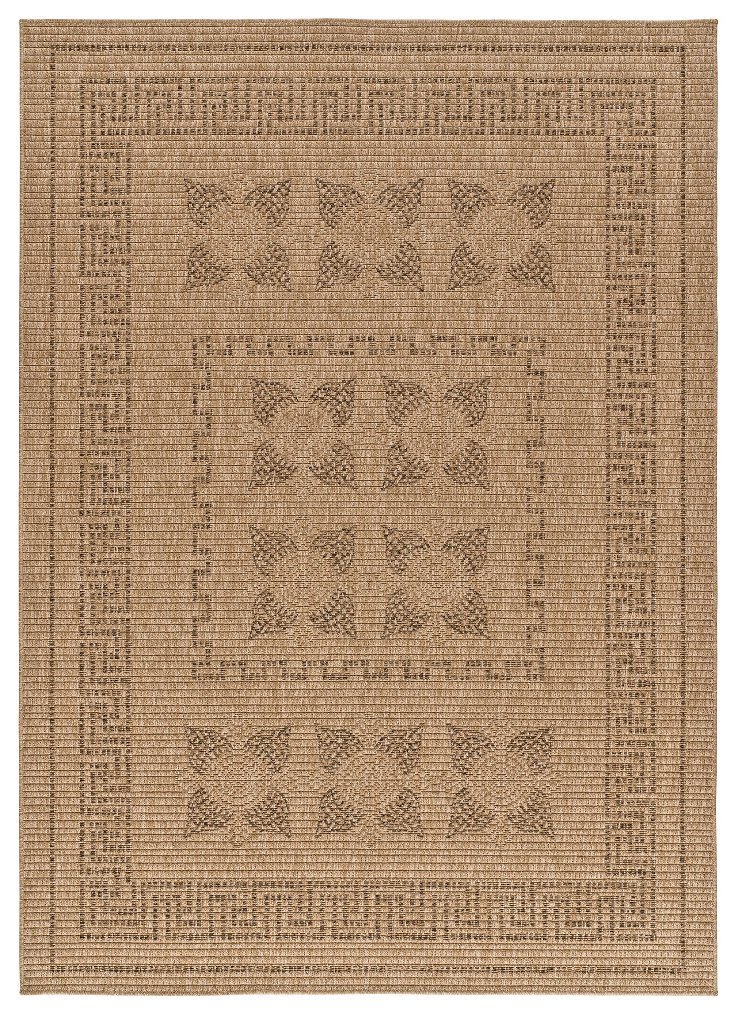 Tapete de exterior Acra 5046 Natural em tom castanho, com textura natural, frontal | Paradise Living
