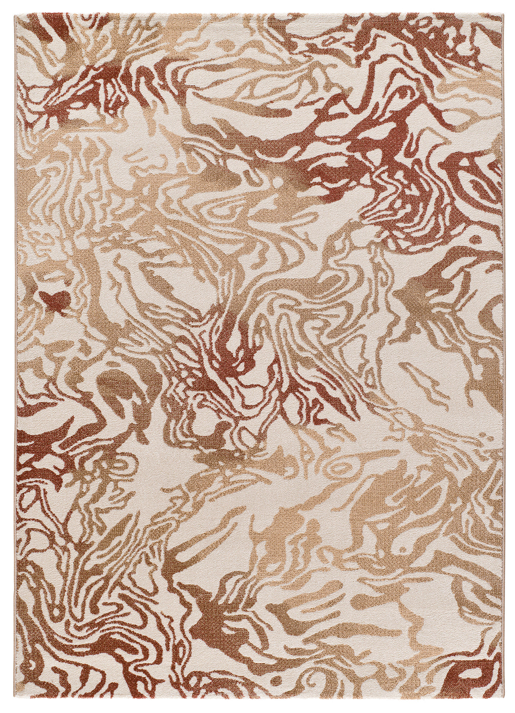 Tapete de exterior Astra Castanho, abstrato, frontal | Paradise Living