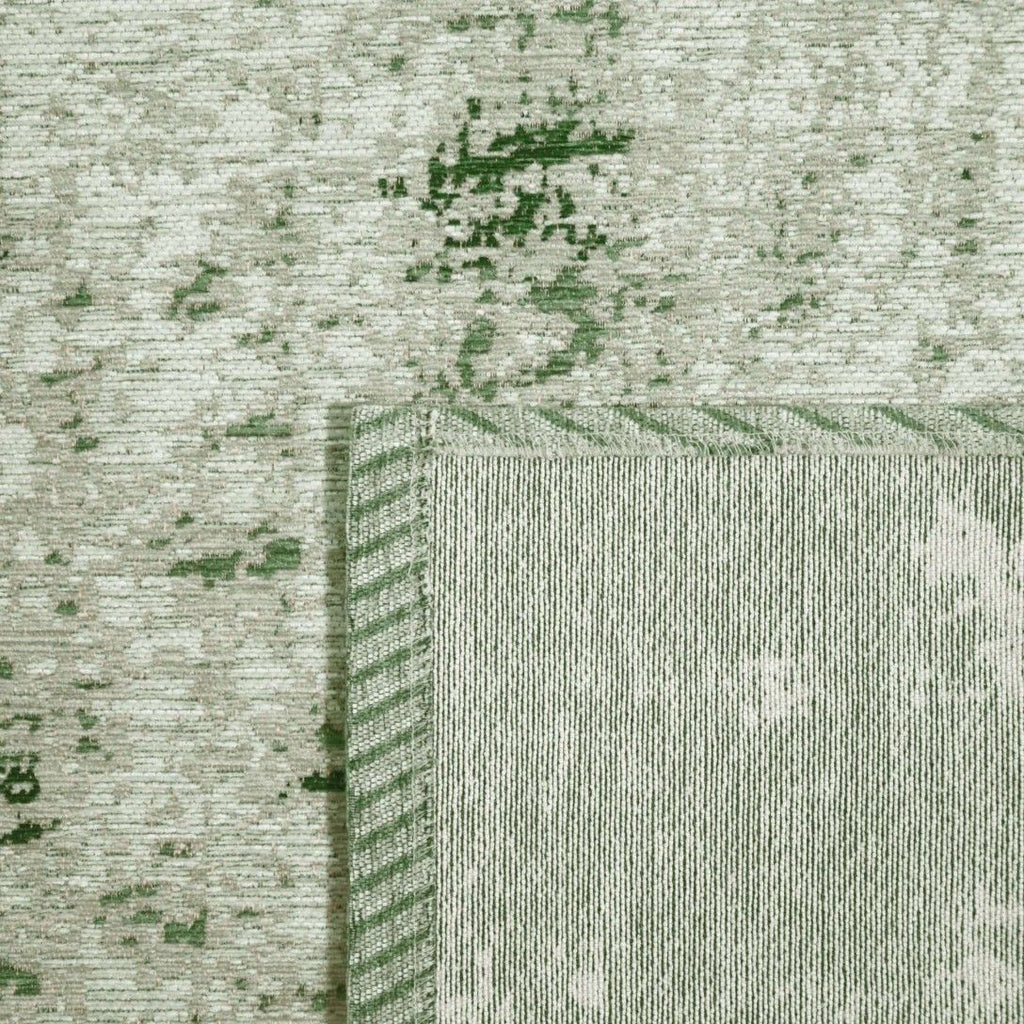 Paradise Living - Tapete Vintage Antik Cloud 095 Verde, detalhe do tapete em tons crús e verde