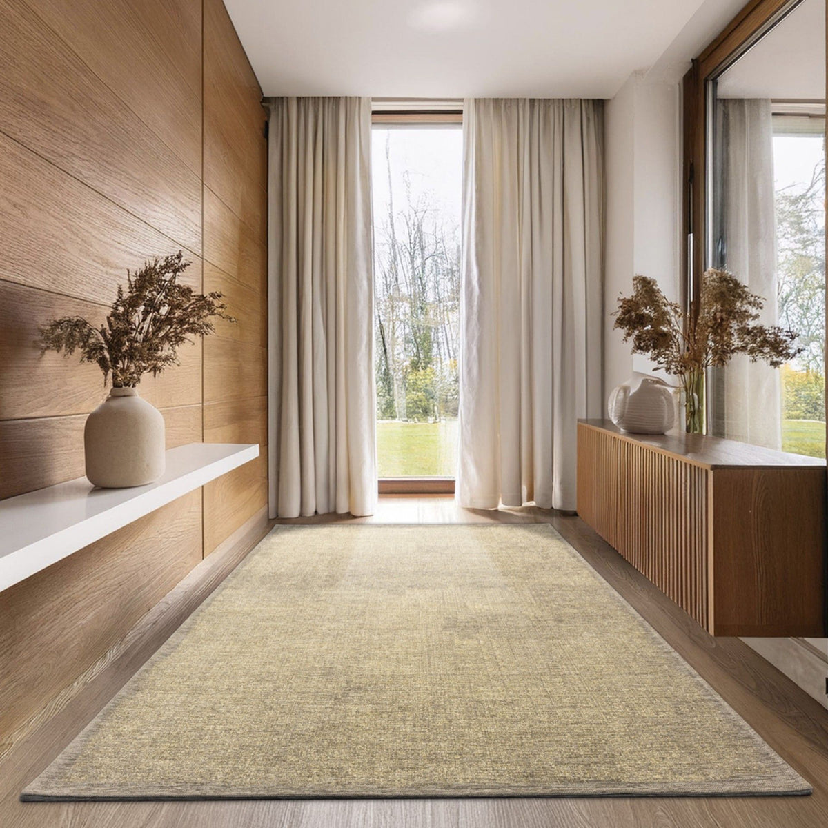 Paradise Living – Tapete Vintage Burma 002 Taupe, design vintage contemporâneo em chenille