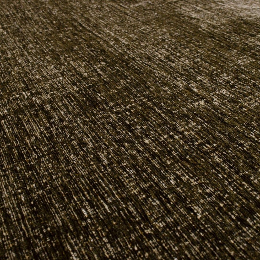 Paradise Living – Tapete Vintage Burma 005 Verde, estrutura rasa em chenille macio ao toque