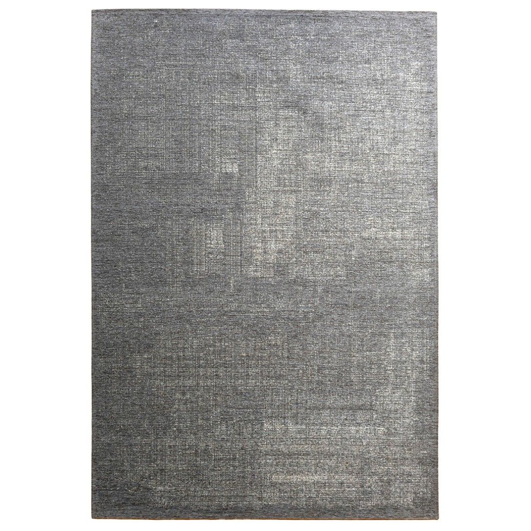Paradise Living – Tapete Vintage Burma 017 Cinza Escuro, padrão liso com variações tonais em chenille