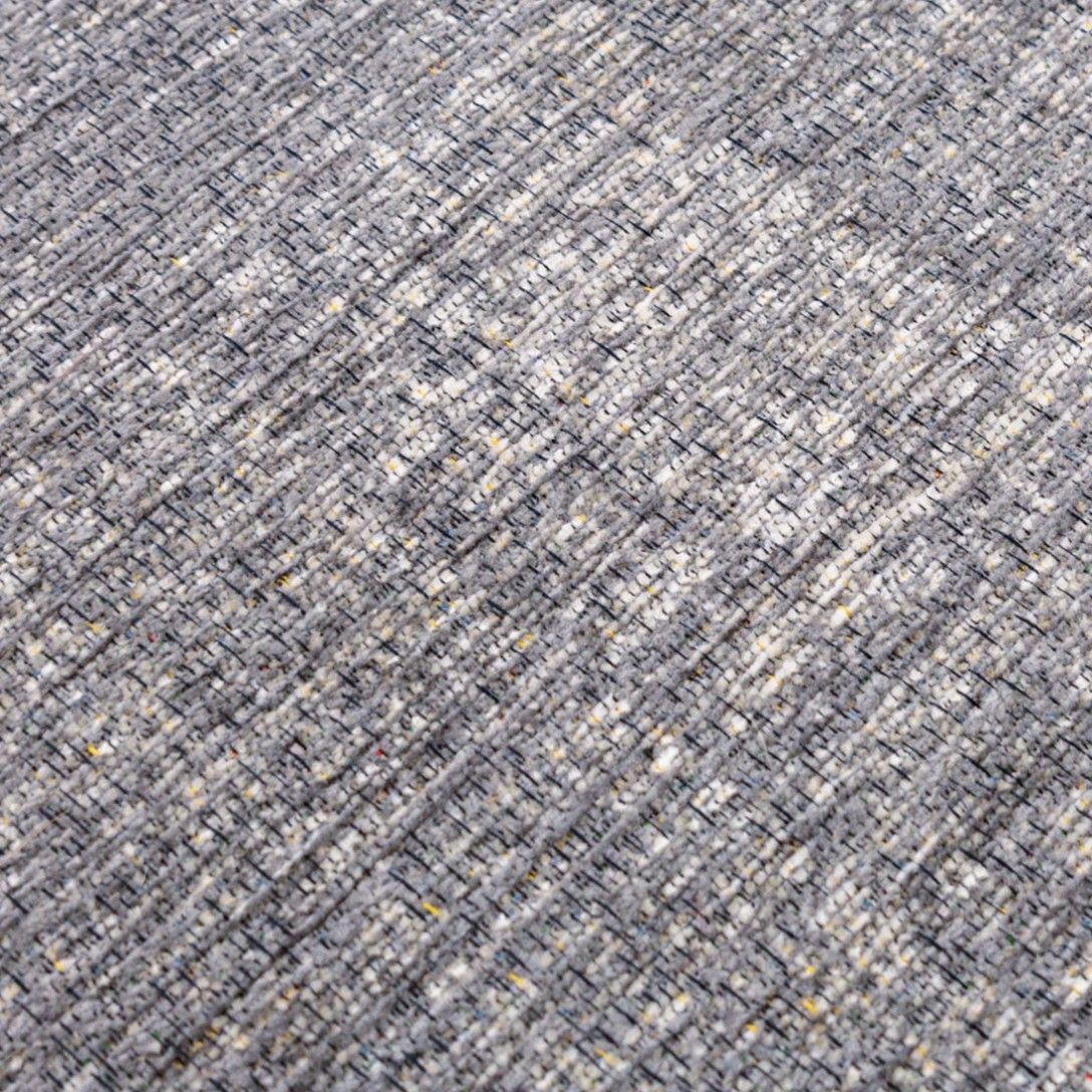 Paradise Living – Tapete Vintage Burma 017 Cinza Escuro, estrutura rasa em chenille macio ao toque