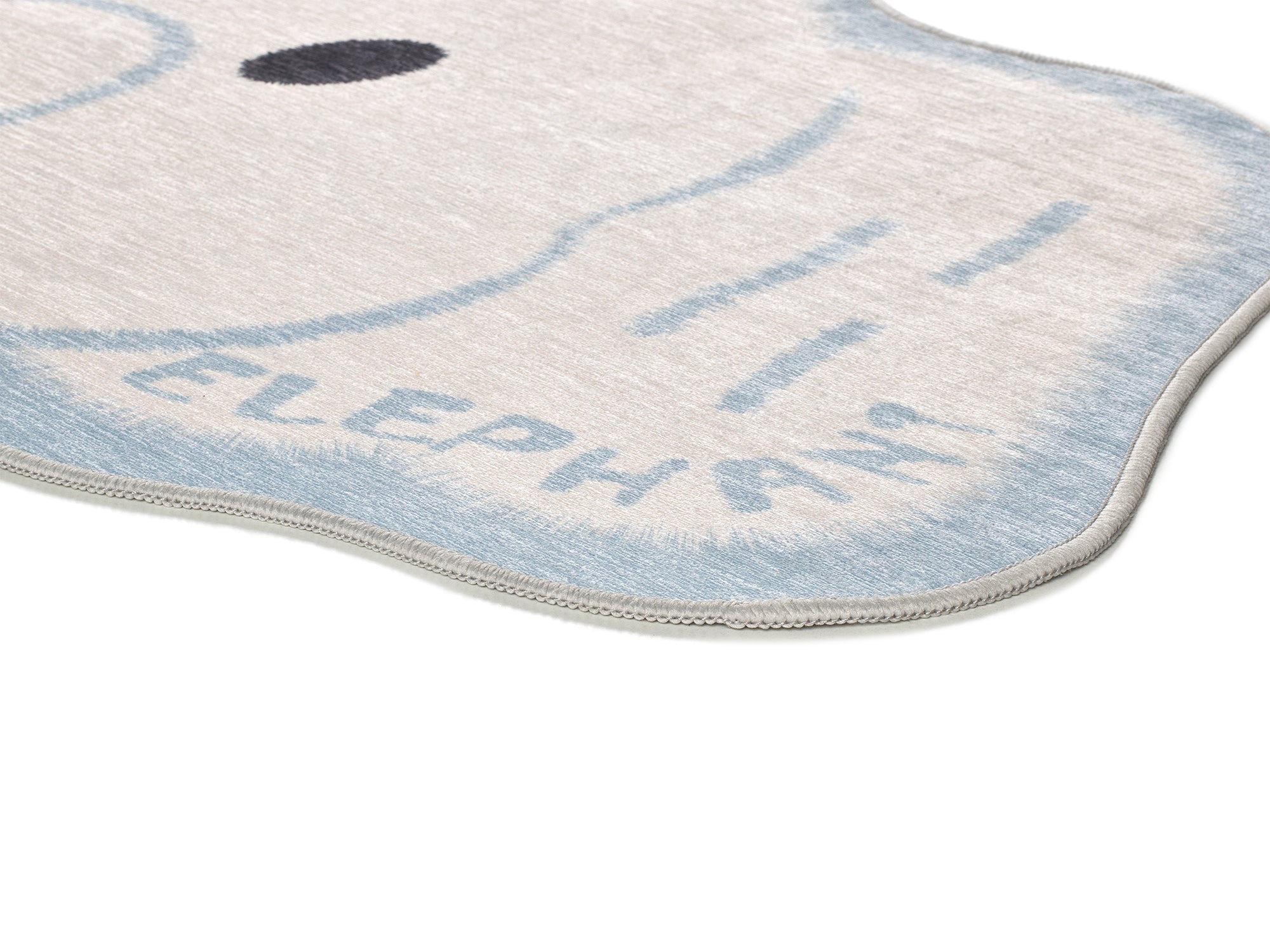 Detalhe do pelo do tapete infantil elefante Candy 22036 – 3mm, 100% poliéster
