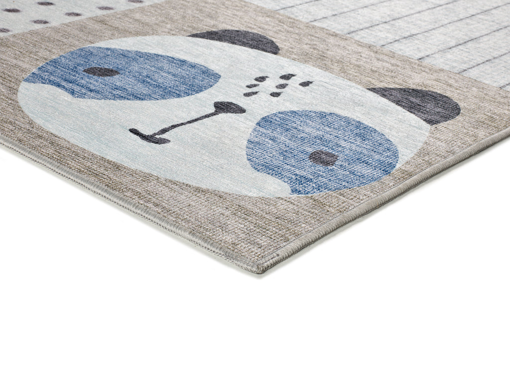 Detalhe do pelo do tapete infantil patchwork Candy 24061 – 3mm, 100% poliéster