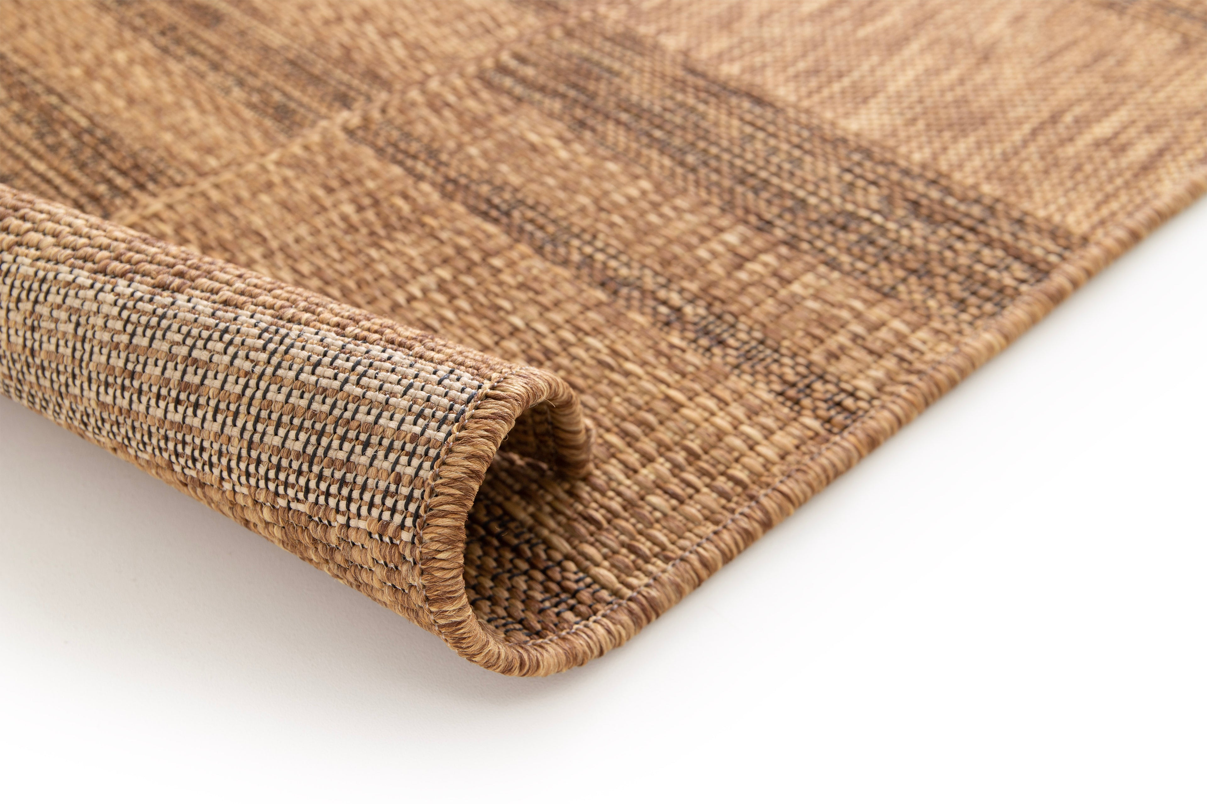 Detalhe do pelo 3mm do tapete exterior bege natural – Guinea 28828 274