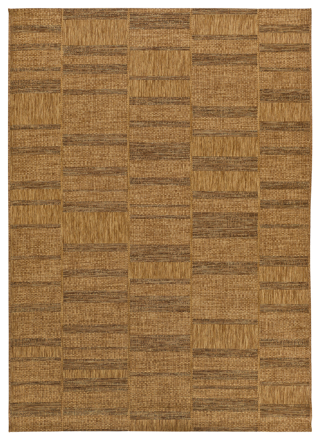 Tapete de exterior bege natural com aspeto natural e moldura dupla creme – Guinea 28828 274 | Paradise Living