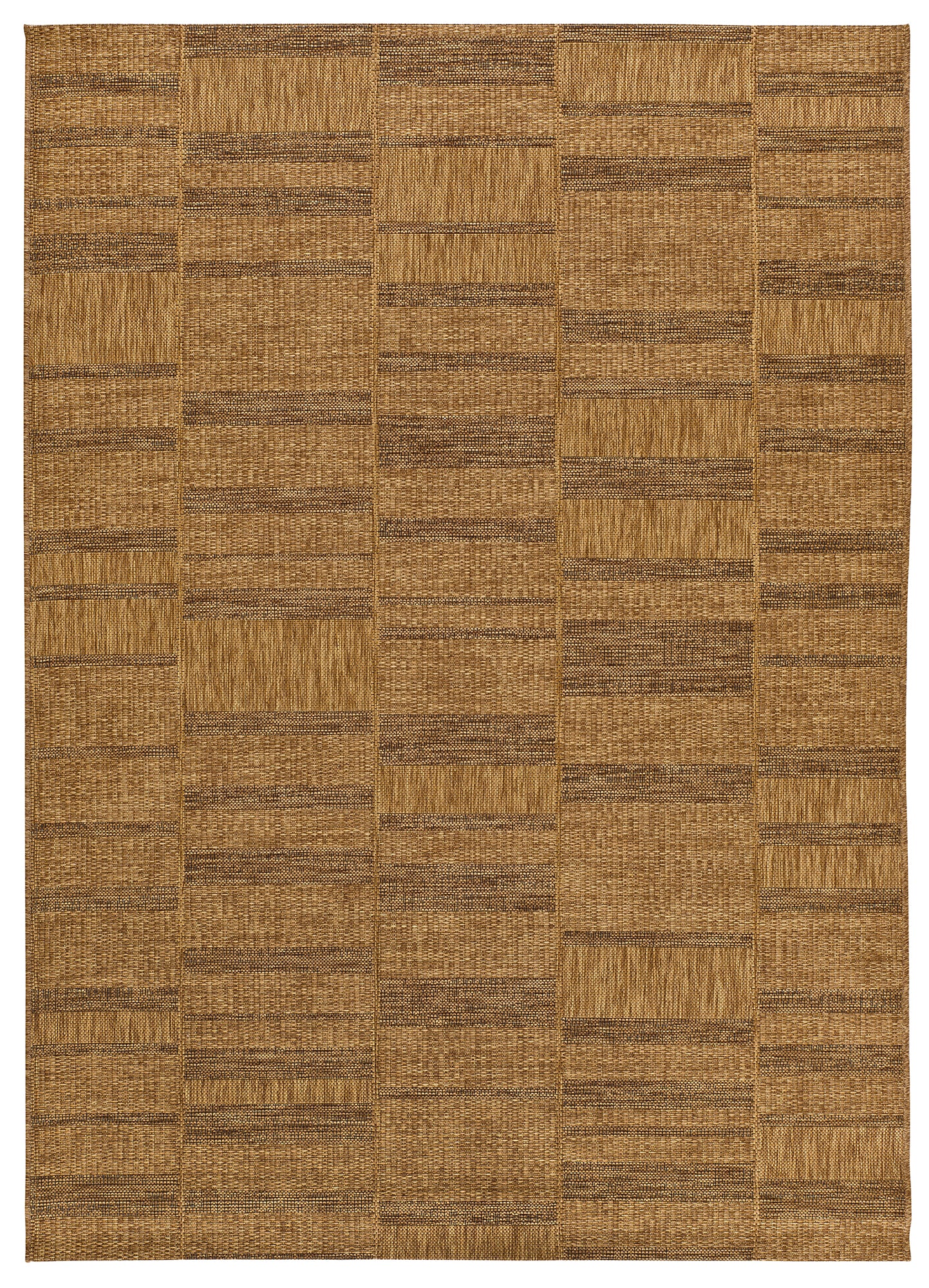 Tapete de exterior bege natural com aspeto natural e moldura dupla creme – Guinea 28828 274 | Paradise Living