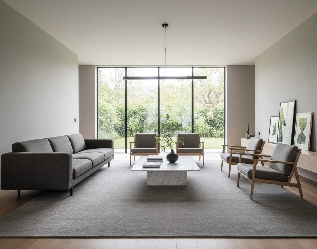 Tapete Condor liso cinza escuro feito à medida | Paradise Living