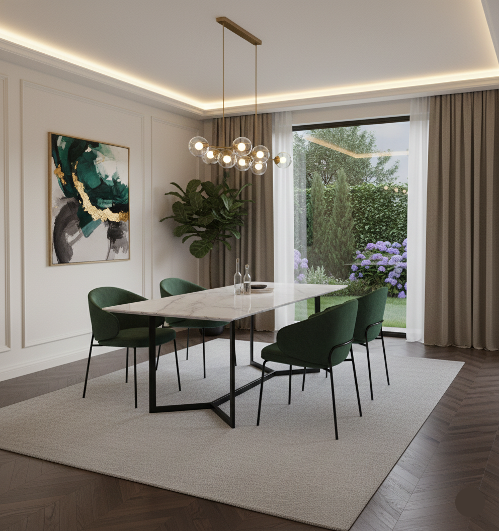 Tapete Dubai liso cinza — design moderno e sofisticado, sala de jantar | Paradise Living