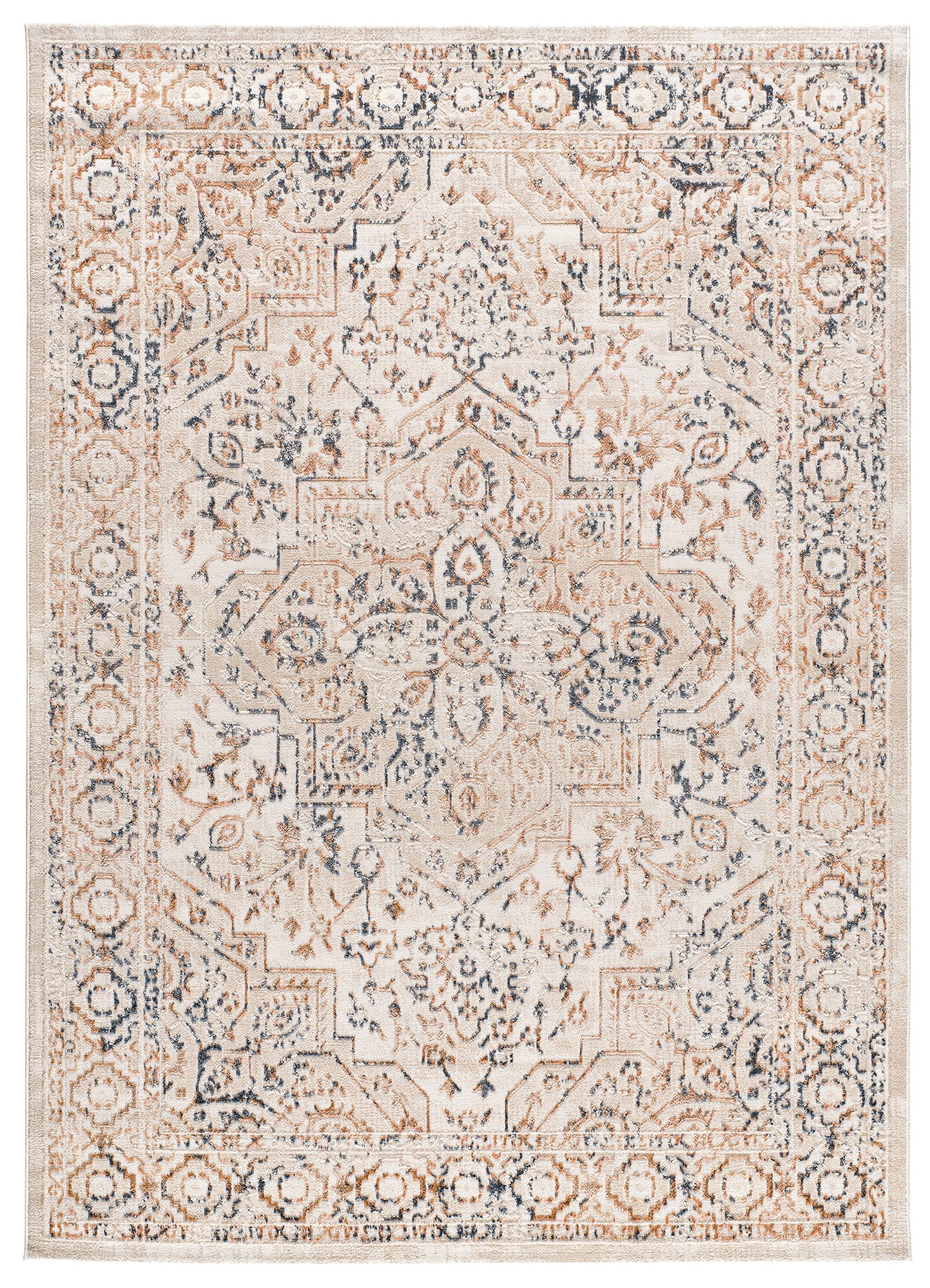 Tapete interior oriental vintage multicor com medalhão central – Keops 4463-21 Multi | Paradise Living