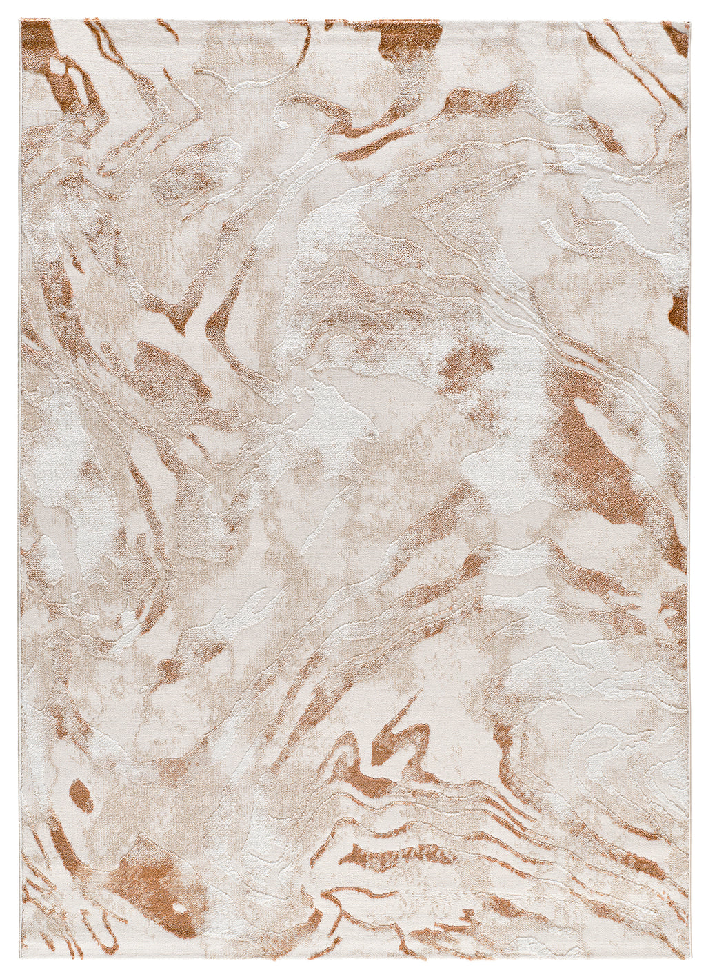 Tapete interior abstrato inspirado em mármore, tons creme e terracota – Keops 5807-05 Caldera | Paradise Living