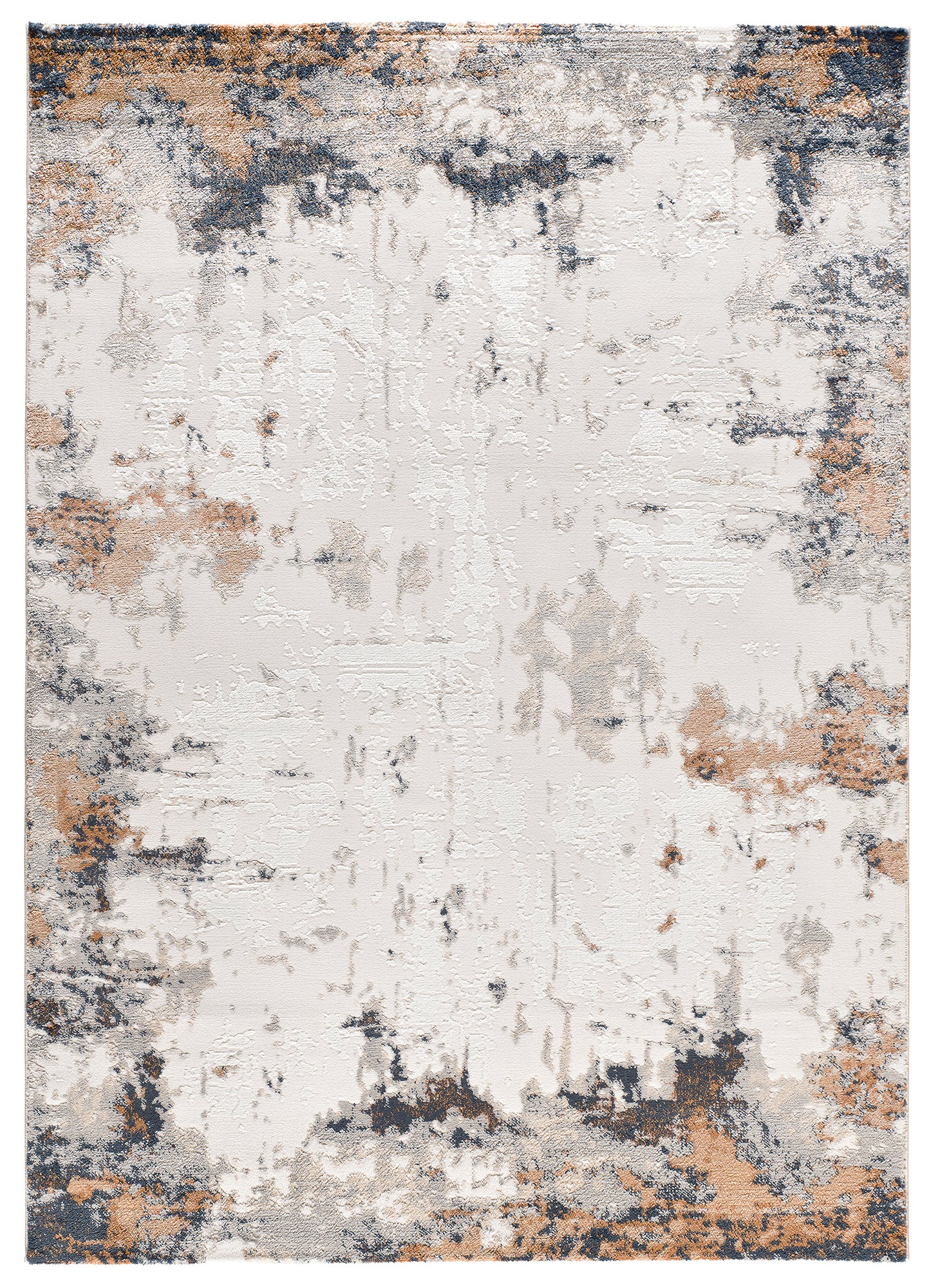 Tapete interior abstrato distressed multicor, tons creme, cinzento e terracota – Keops 6418-21 Multi | Paradise Living