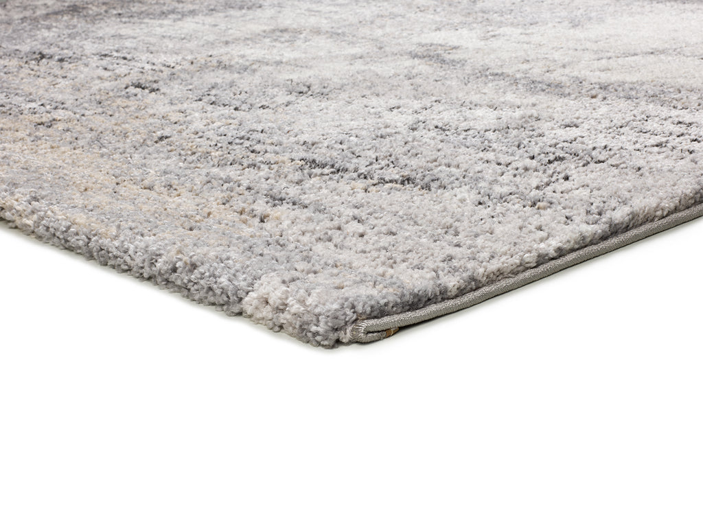 Detalhe do pelo e textura do tapete Kivet 9060 cinzento – 20mm, 50% PP + 50% PES | Paradise Living