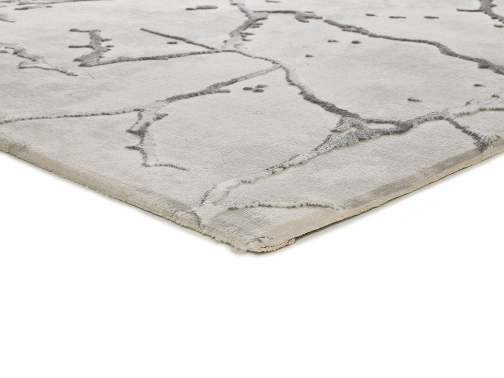 Detalhe do pelo do tapete Oris 35-19 prata, 10mm, 80% PP + 20% PES | Paradise Living