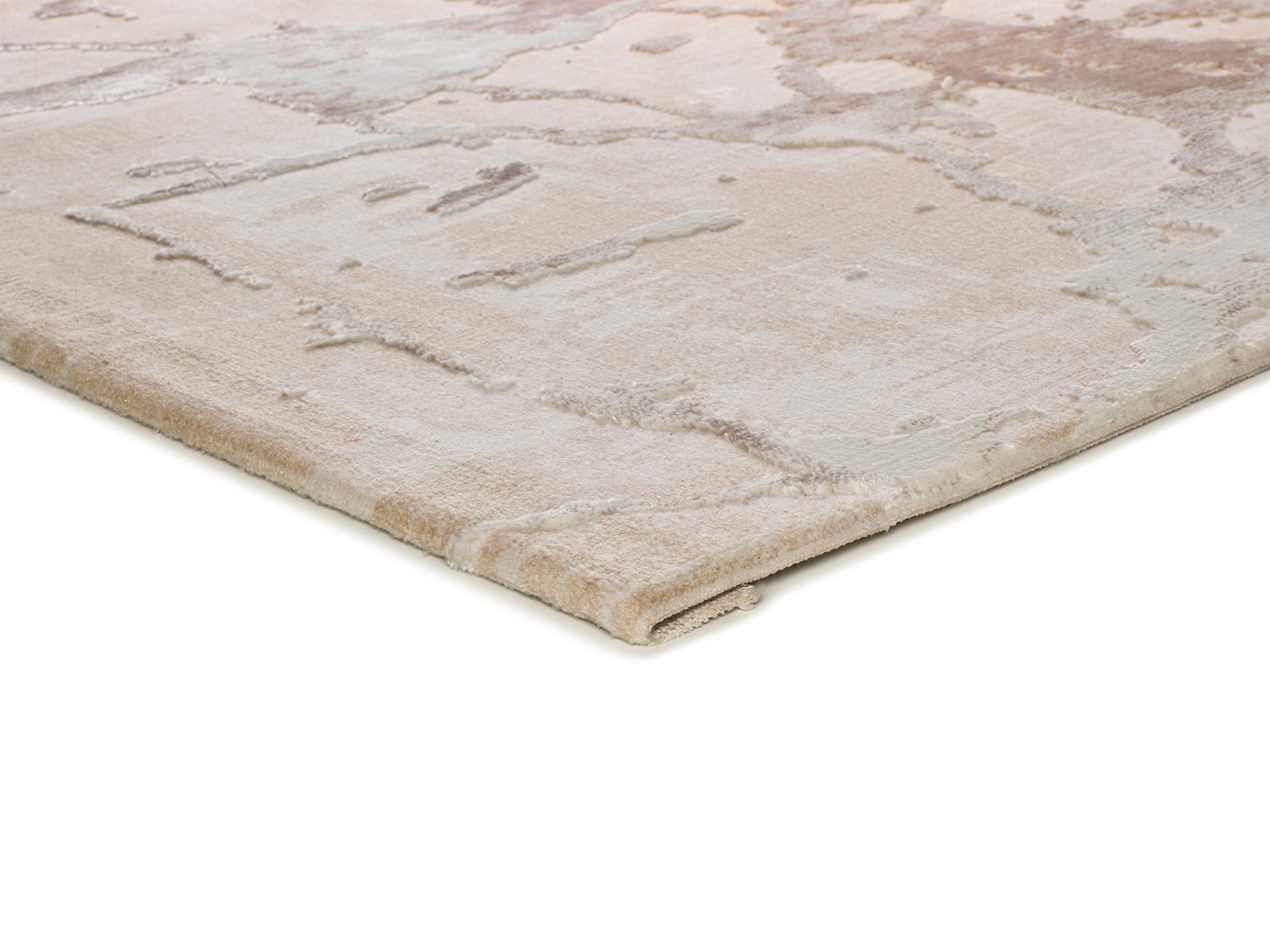 Detalhe do pelo do tapete Oris 4208 bege, 10mm, 80% PP + 20% PES | Paradise Living