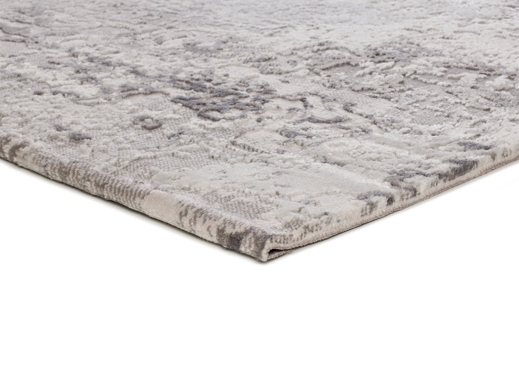 Detalhe do pelo do tapete Oris 4222 cinza, 10mm, 80% PP + 20% PES | Paradise Living