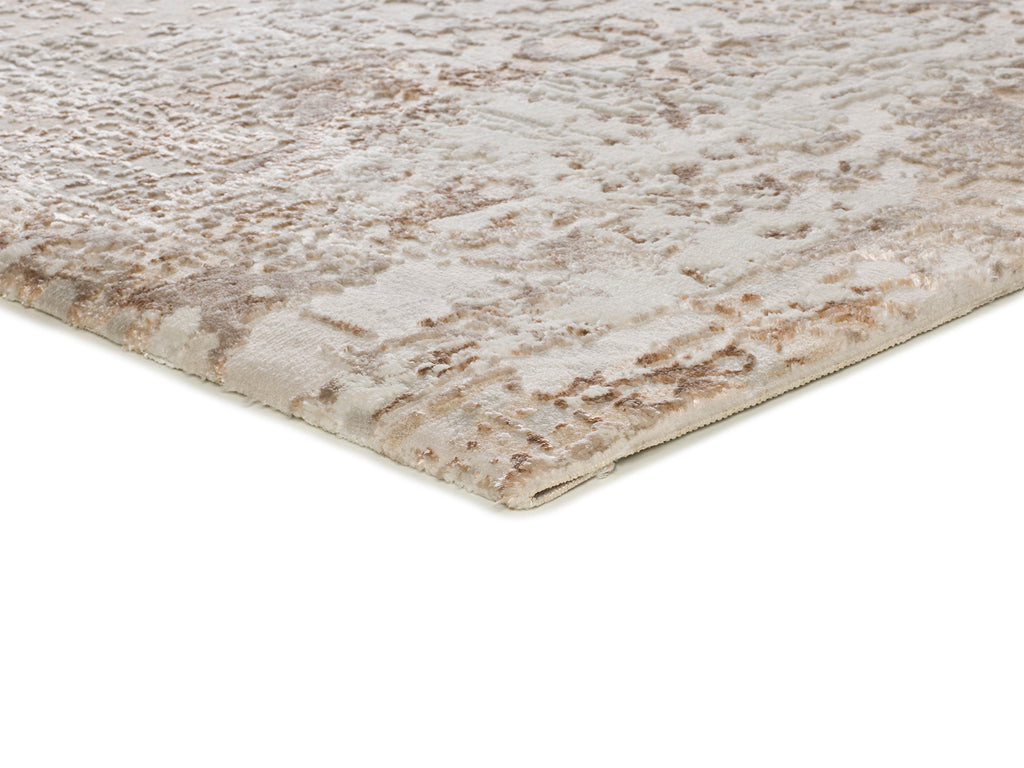 Detalhe do pelo do tapete Oris 5351 caldera creme, 10mm, 80% PP + 20% PES | Paradise Living