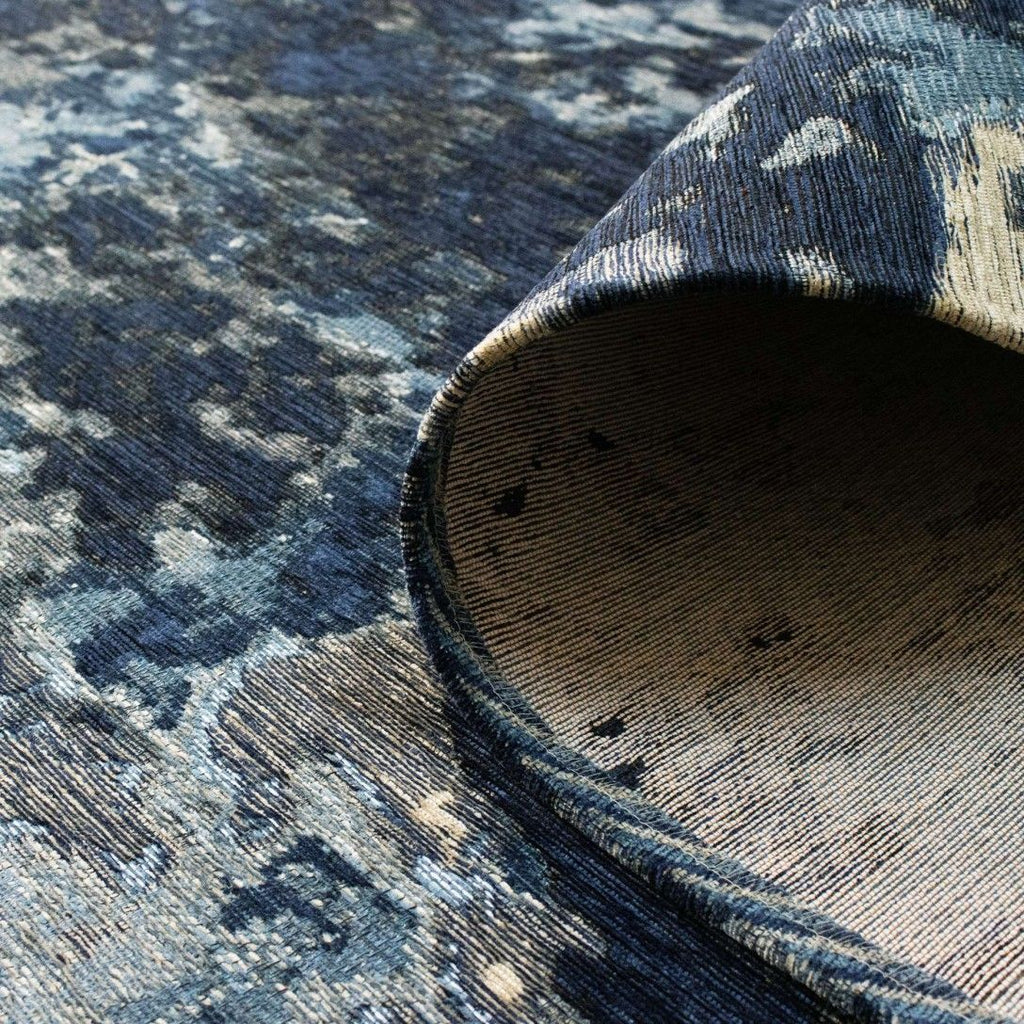 Paradise Living — Tapete Lake Chenille 004 em diferentes tons de azul