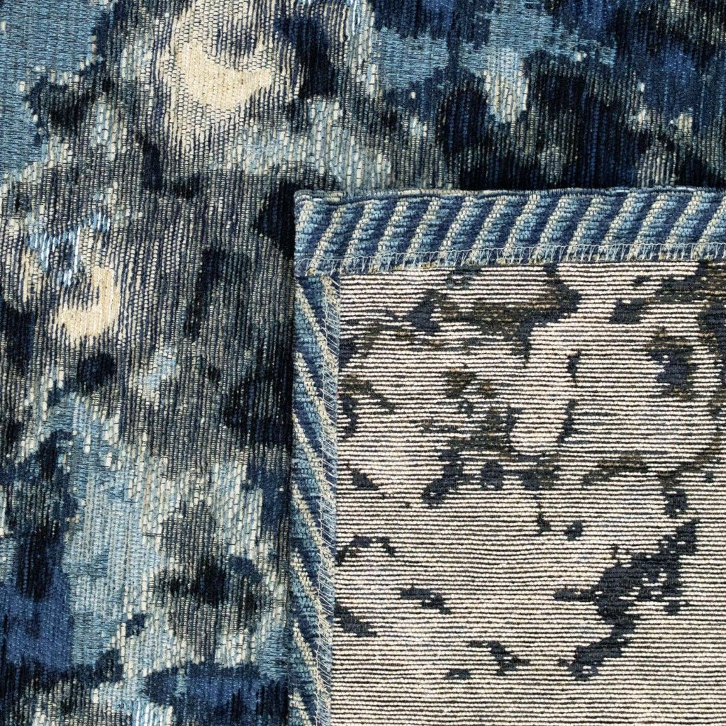 Paradise Living — Tapete Lake Chenille 004 Azul com padrão de cores vivas
