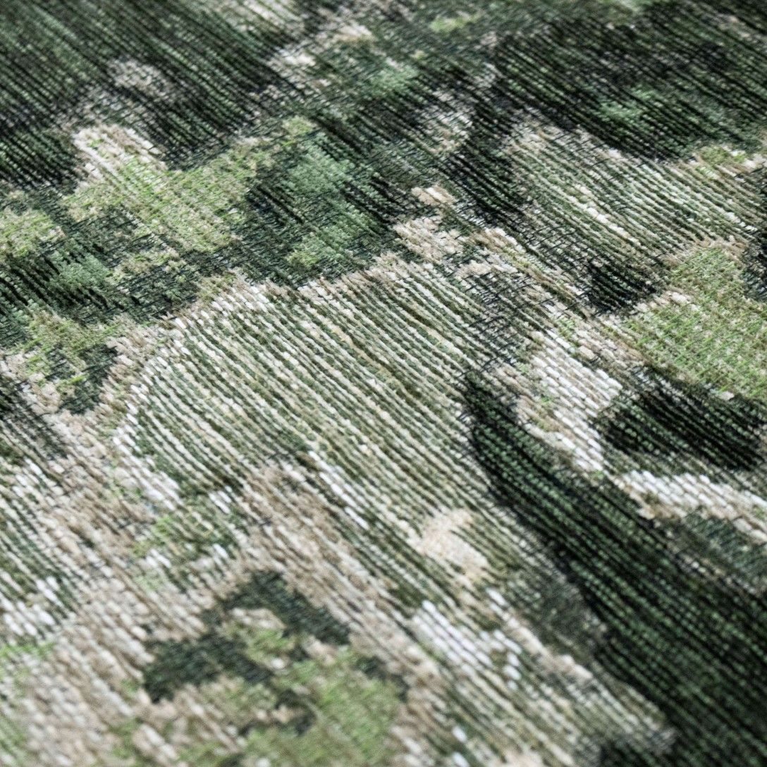 Paradise Living — Tapete Moderno Lake Chenille 005 Verde de estrutura rasa