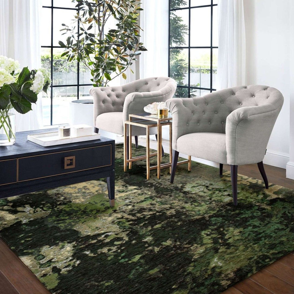Paradise Living — Tapete Moderno Lake Chenille 005 Verde em chenille