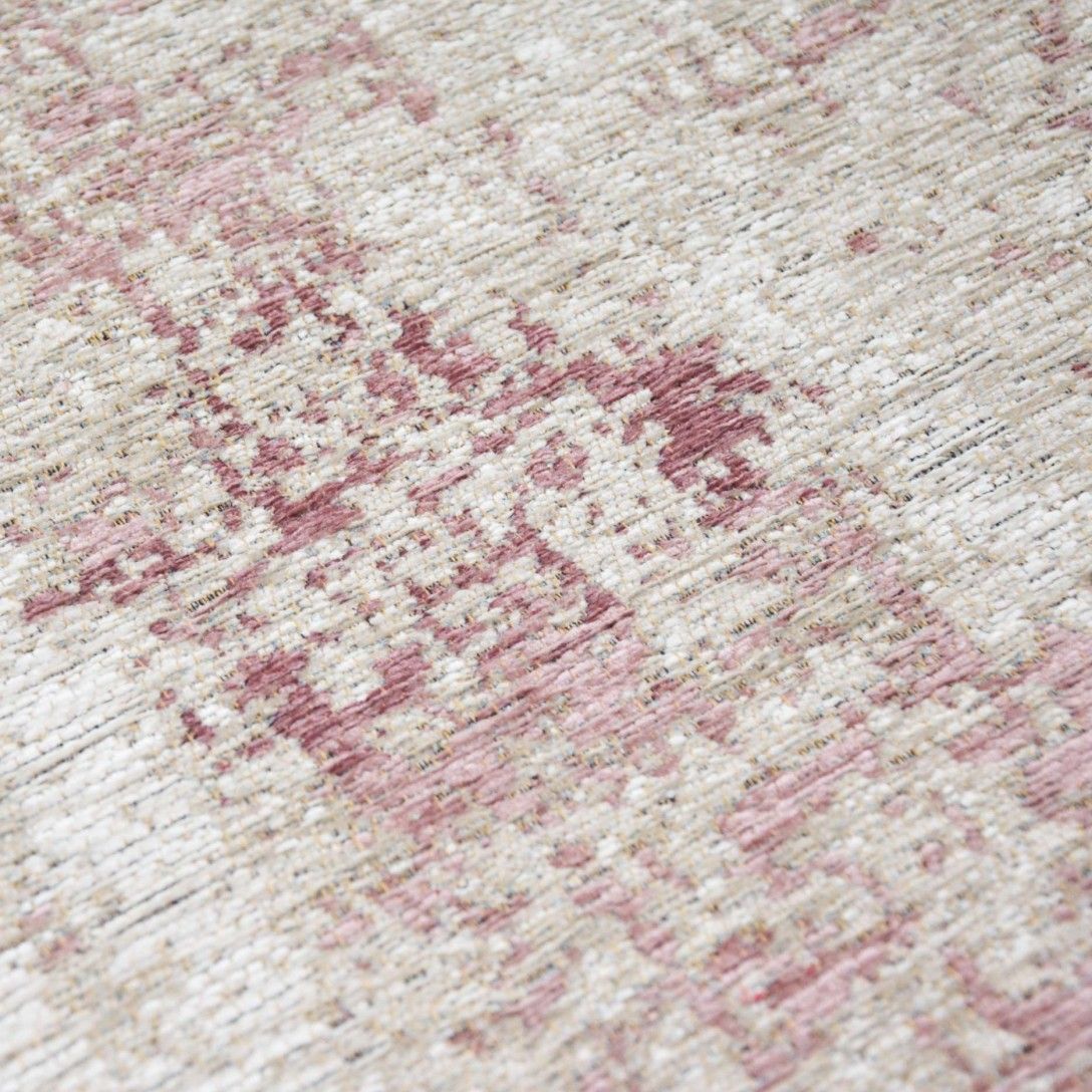 Paradise Living - Tapete Vintage Antik Cloud 003 Rosa, detalhe do tapete em tons crús e rosa