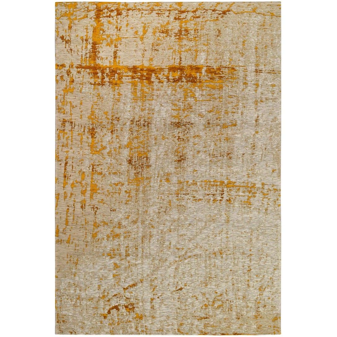 Paradise Living - Tapete Vintage Antik Cloud 009 Amarelo Mostarda, vista frontal do tapete