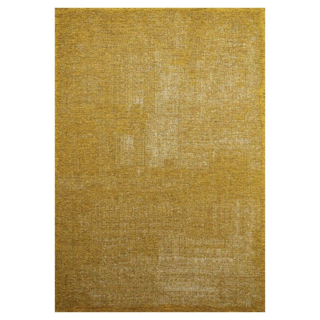 Paradise Living – Tapete Vintage Burma 009 Amarelo, padrão liso com variações tonais em chenille