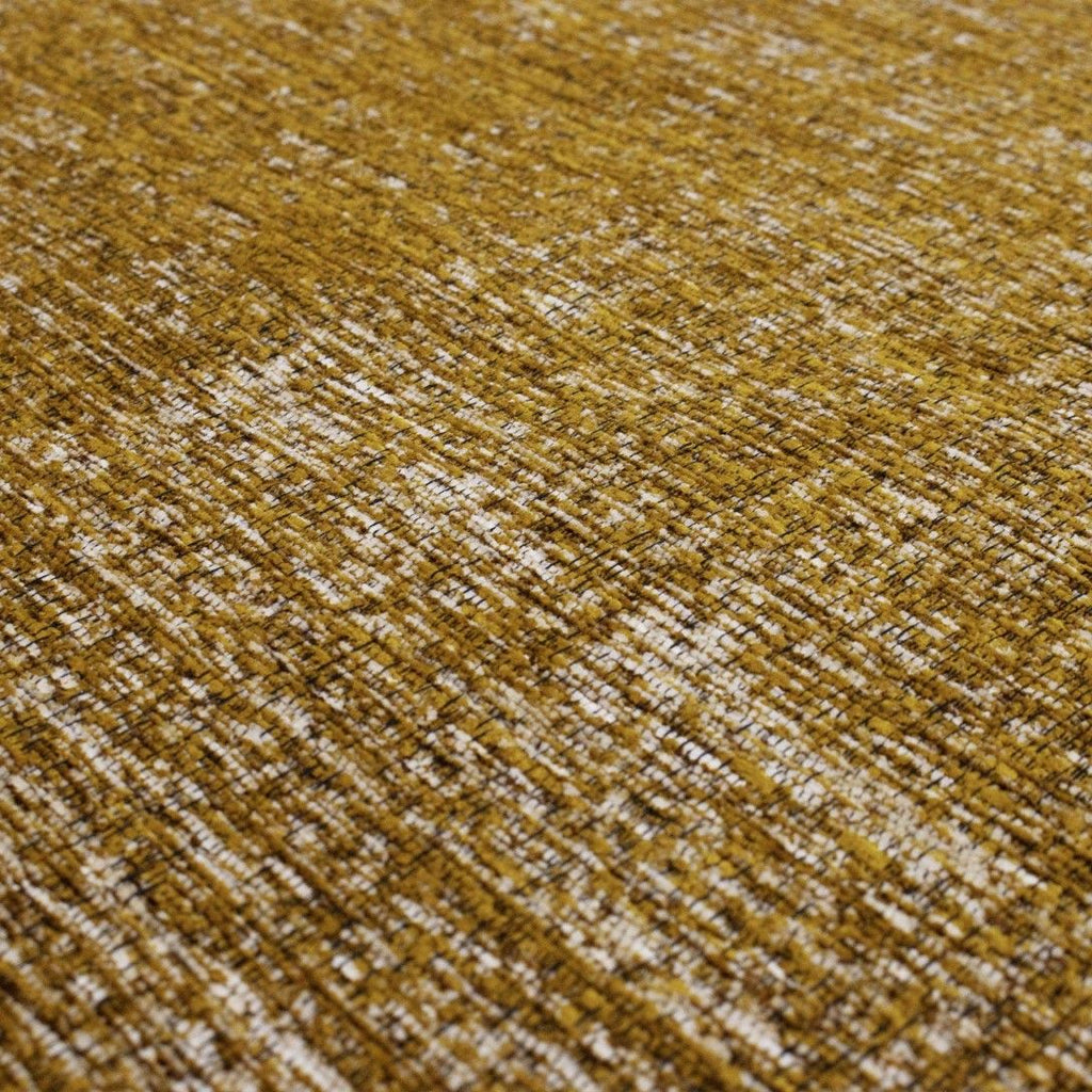 Paradise Living – Tapete Vintage Burma 009 Amarelo, estrutura rasa em chenille macio ao toque