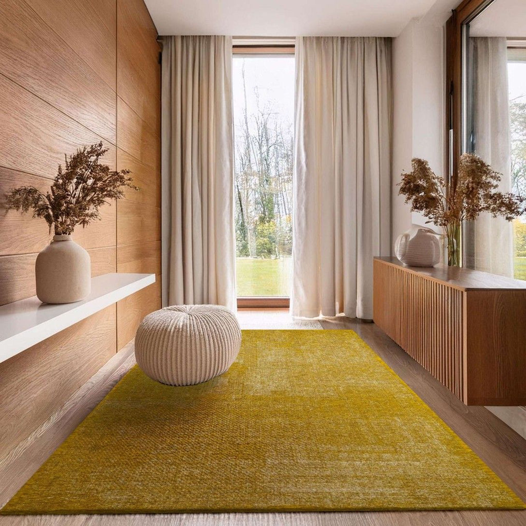 Paradise Living – Tapete Vintage Burma 009 Amarelo, design vintage em chenille resistente ao desgaste