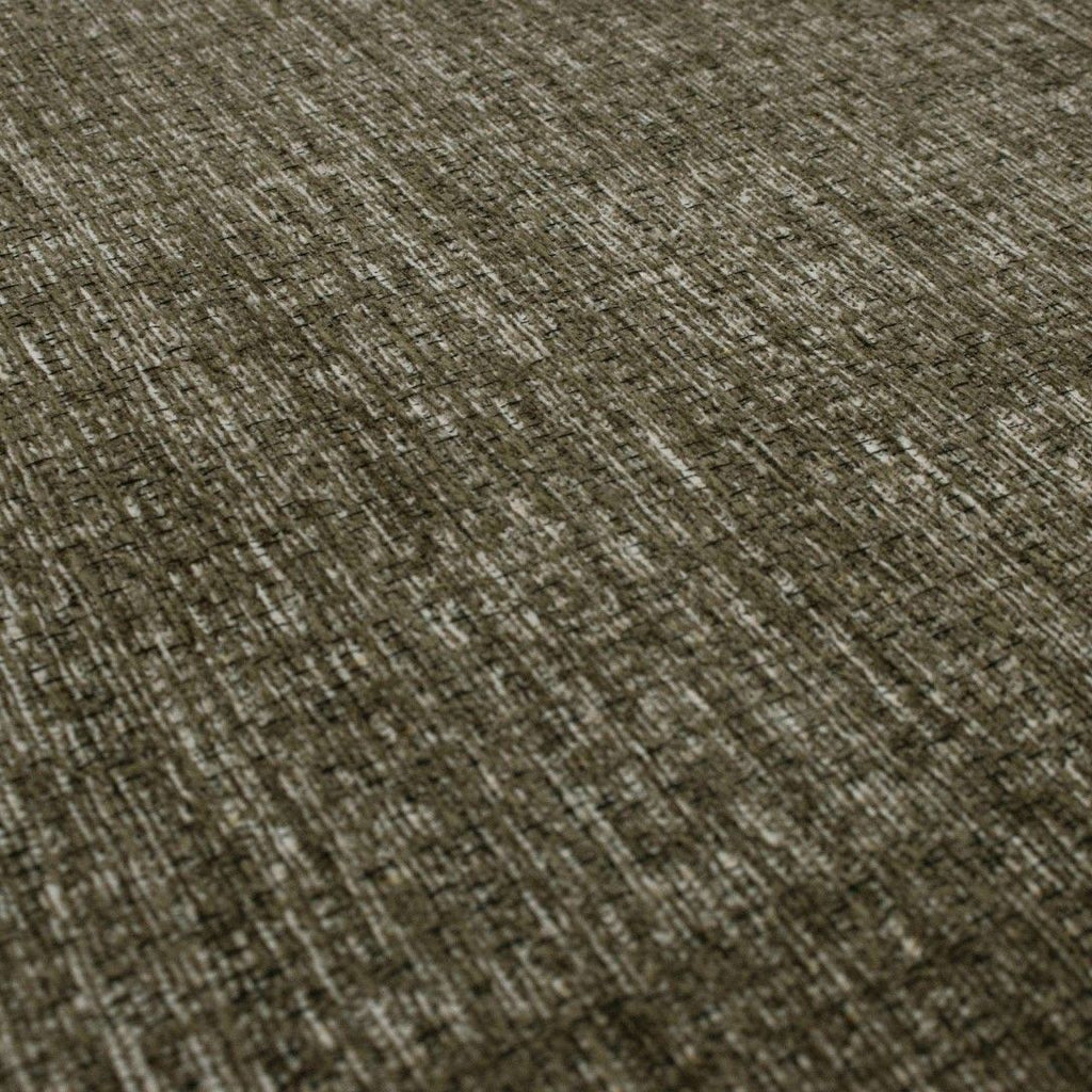 Paradise Living – Tapete Vintage Burma 018 Verde Seco, estrutura rasa em chenille macio ao toque