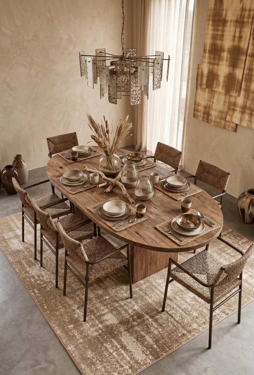 Tapete Albi abstrato bege — design contemporâneo | Paradise Living