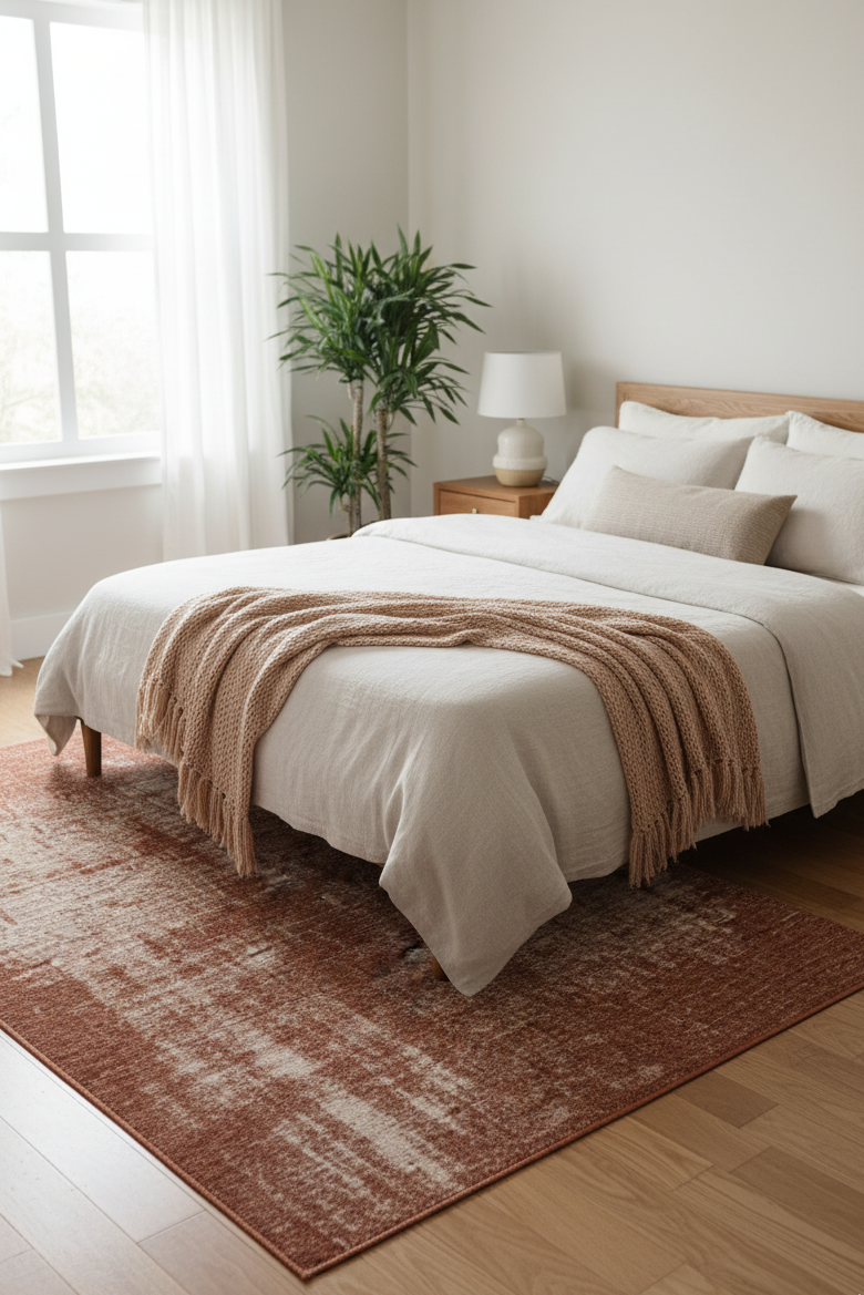 Tapete Albi abstrato camel — design contemporâneo, quarto | Paradise Living