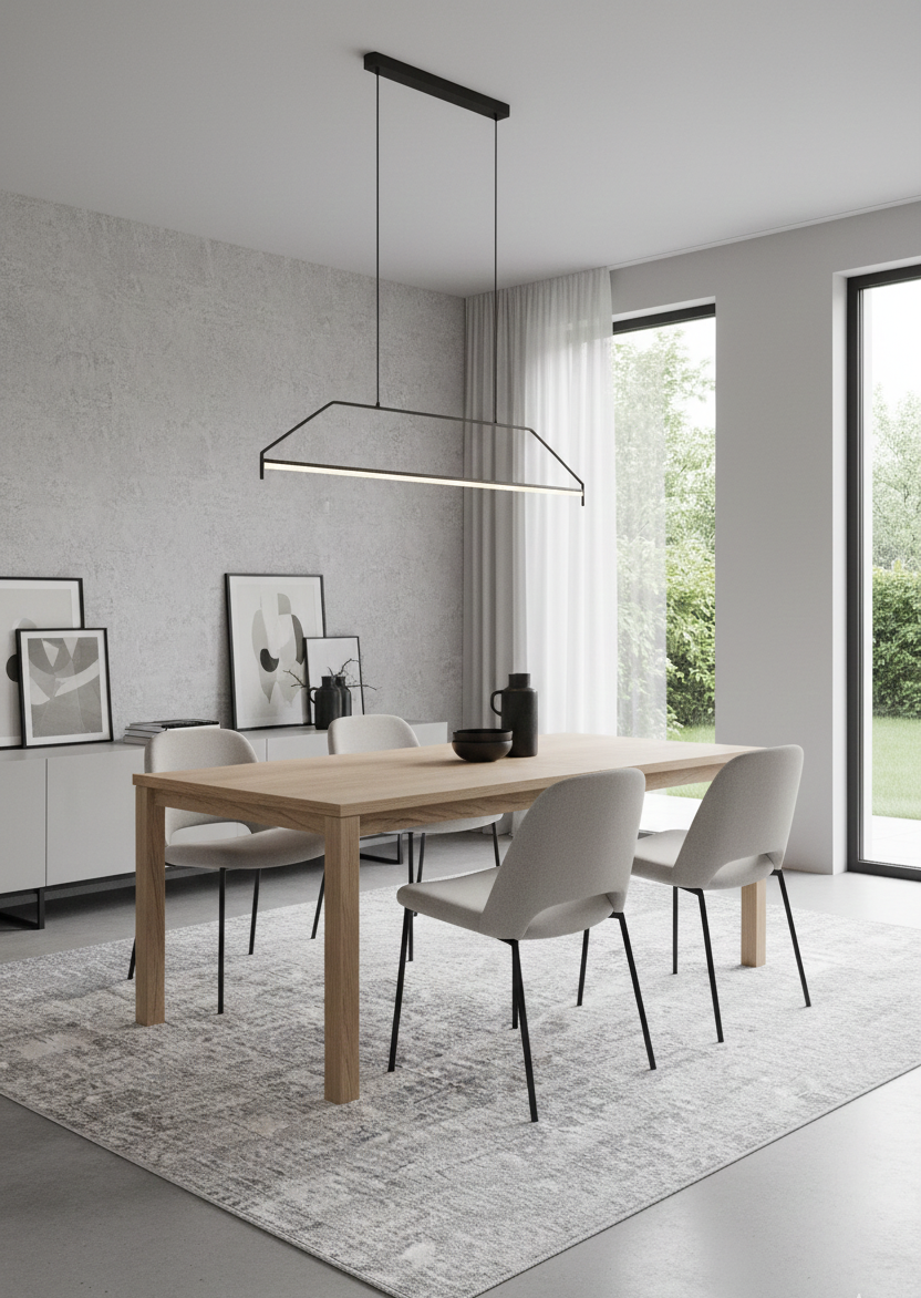 Tapete Albi abstrato cinza — design contemporâneo, sala de jantar | Paradise Living
