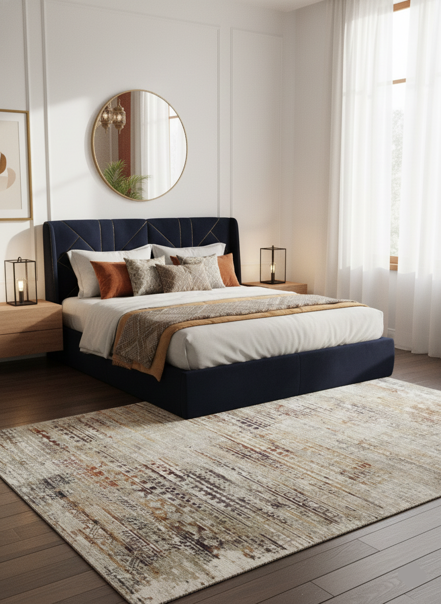 Tapete Autum abstrato vintage com desenho outonal, quarto | Paradise Living