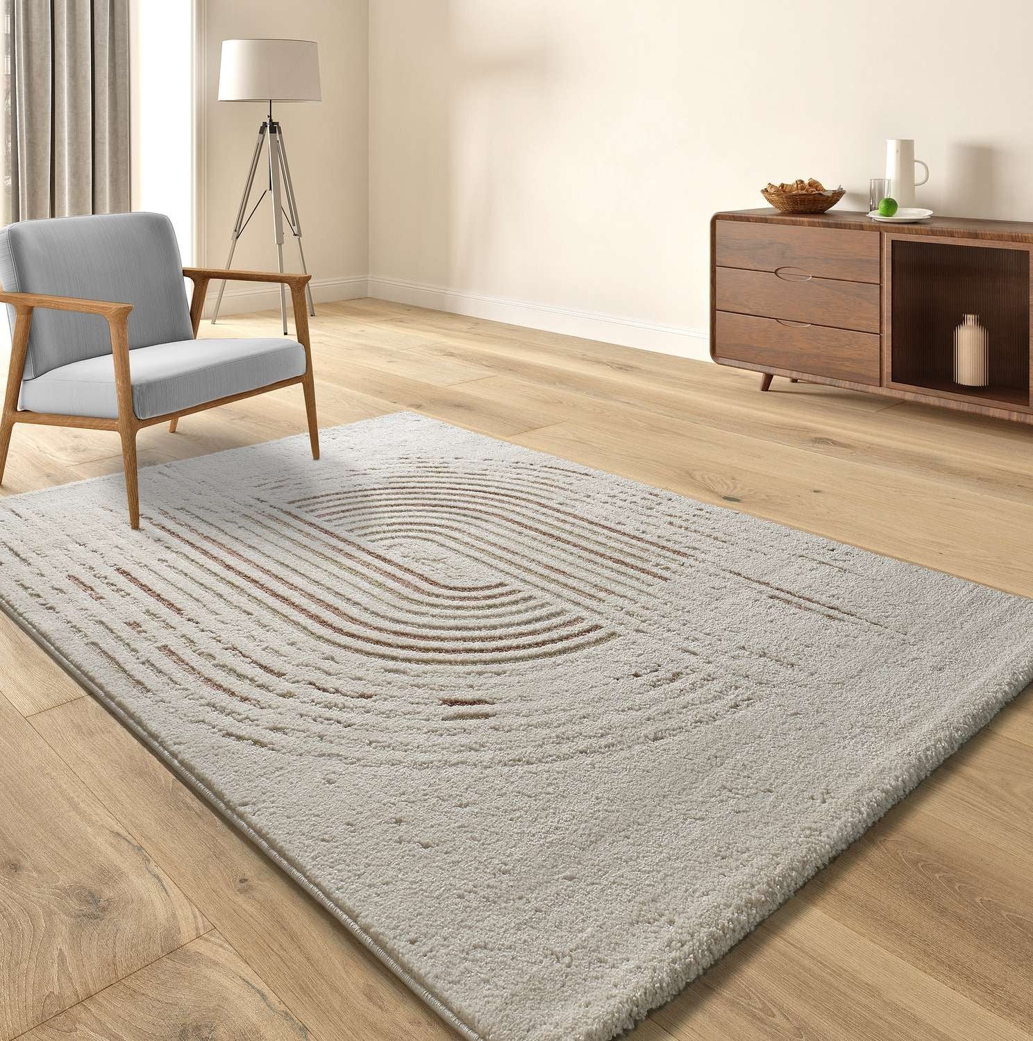 Tapete Candela bege multicolor — design elegante, geral | Paradise Living