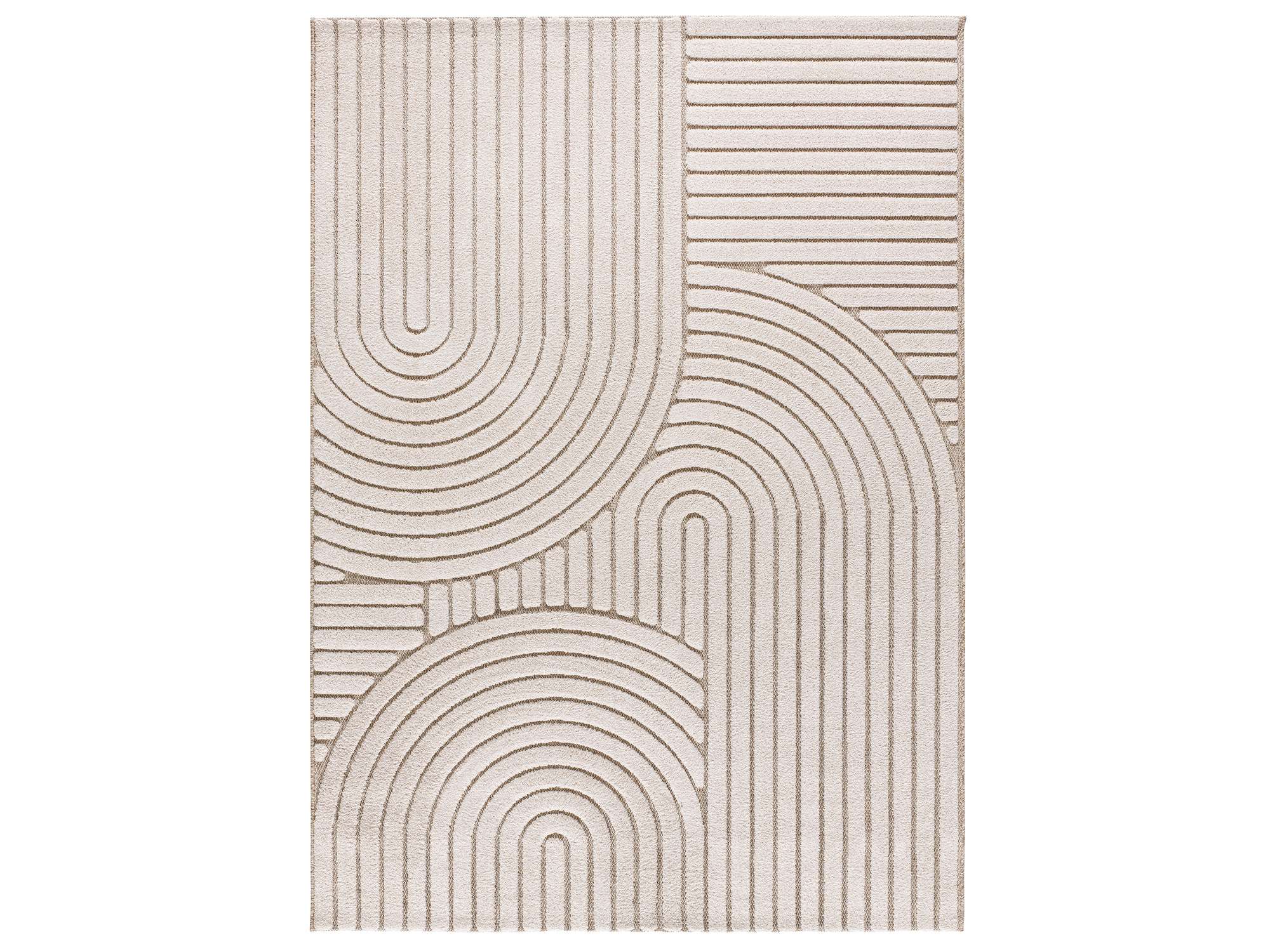 Tapete Diena branco com padrão decorativo, frontal | Paradise Living