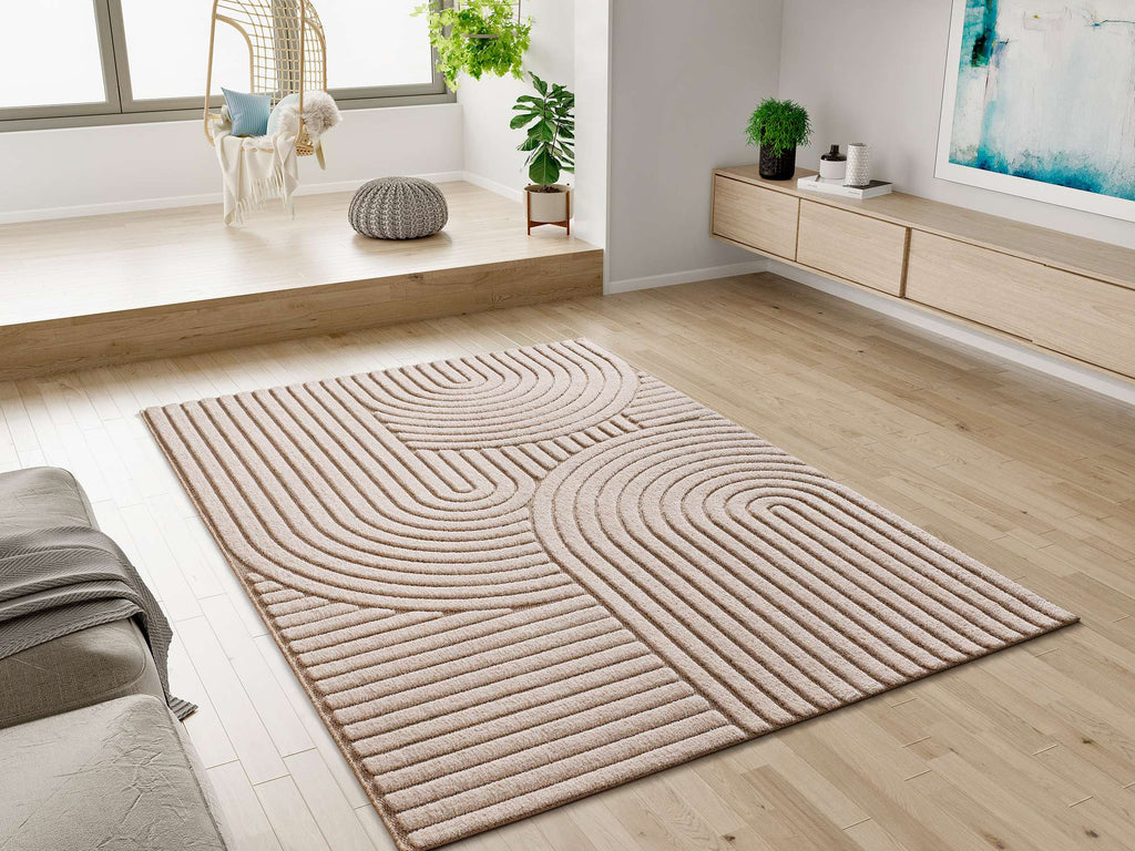 Tapete Diena branco com padrão decorativo, geral | Paradise Living