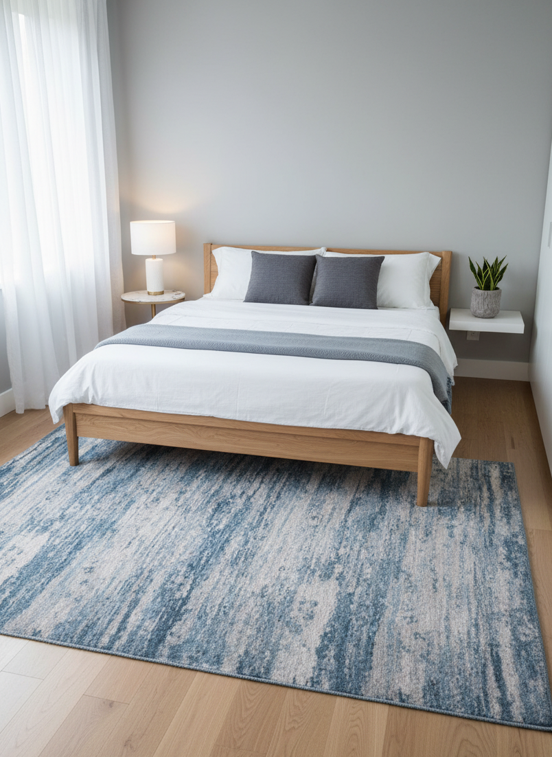 Tapete Drift azul inspirado no oceano,  quarto | Paradise Living