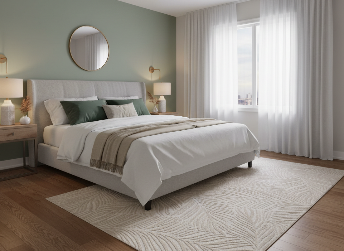 Tapete Karisma floral tropical bege — design exuberante, quarto | Paradise Living