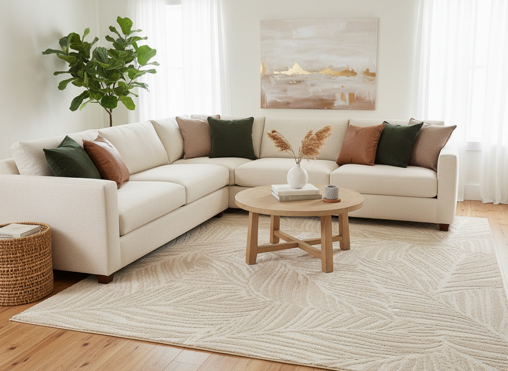 Tapete Karisma floral tropical bege — design exuberante, sala de estar | Paradise Living
